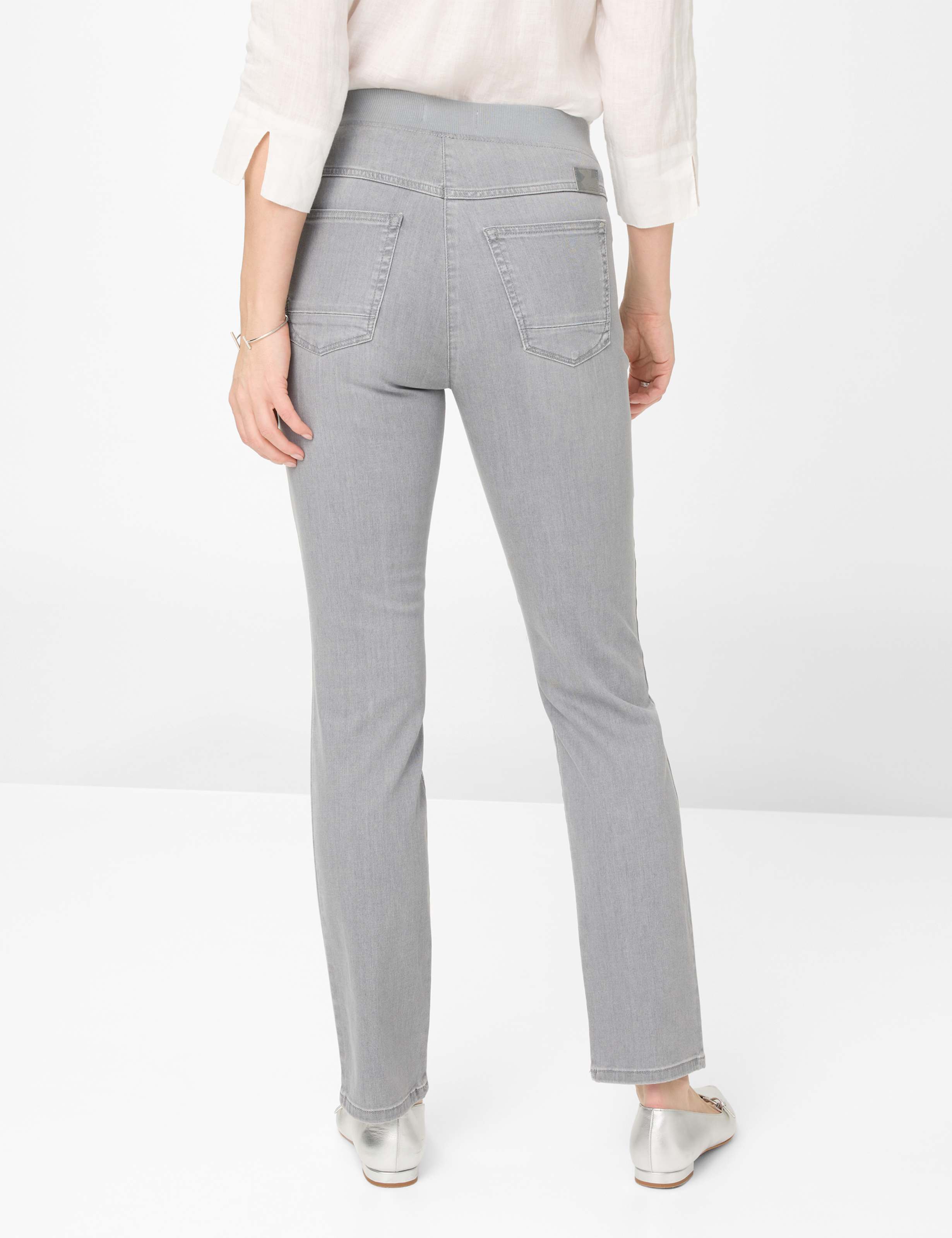 Damen Style PAMINA FUN Dunkelgrau Slim Fit Model Rueck