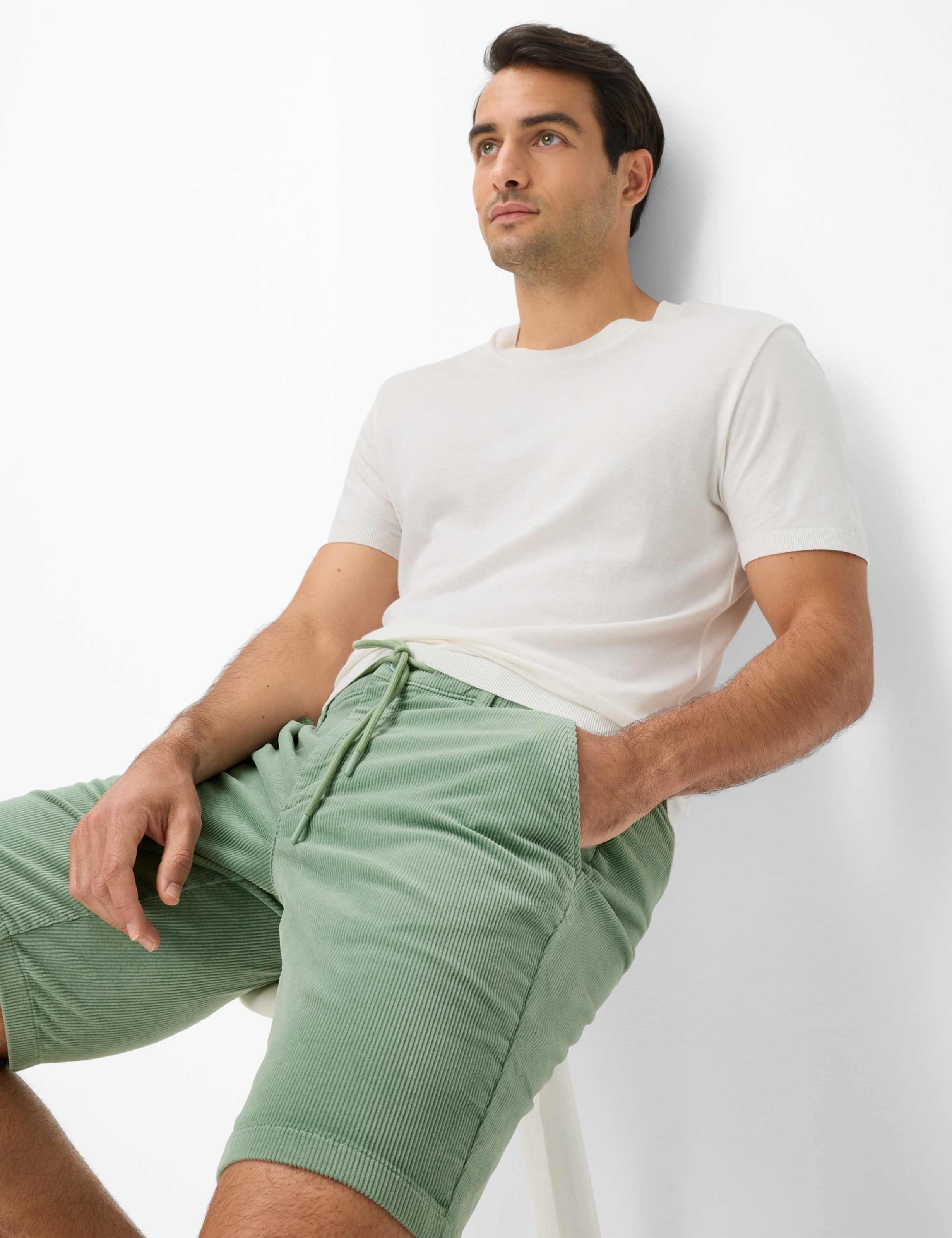 Heren Style BALU Lichtgroen Modern Fit Detail 1