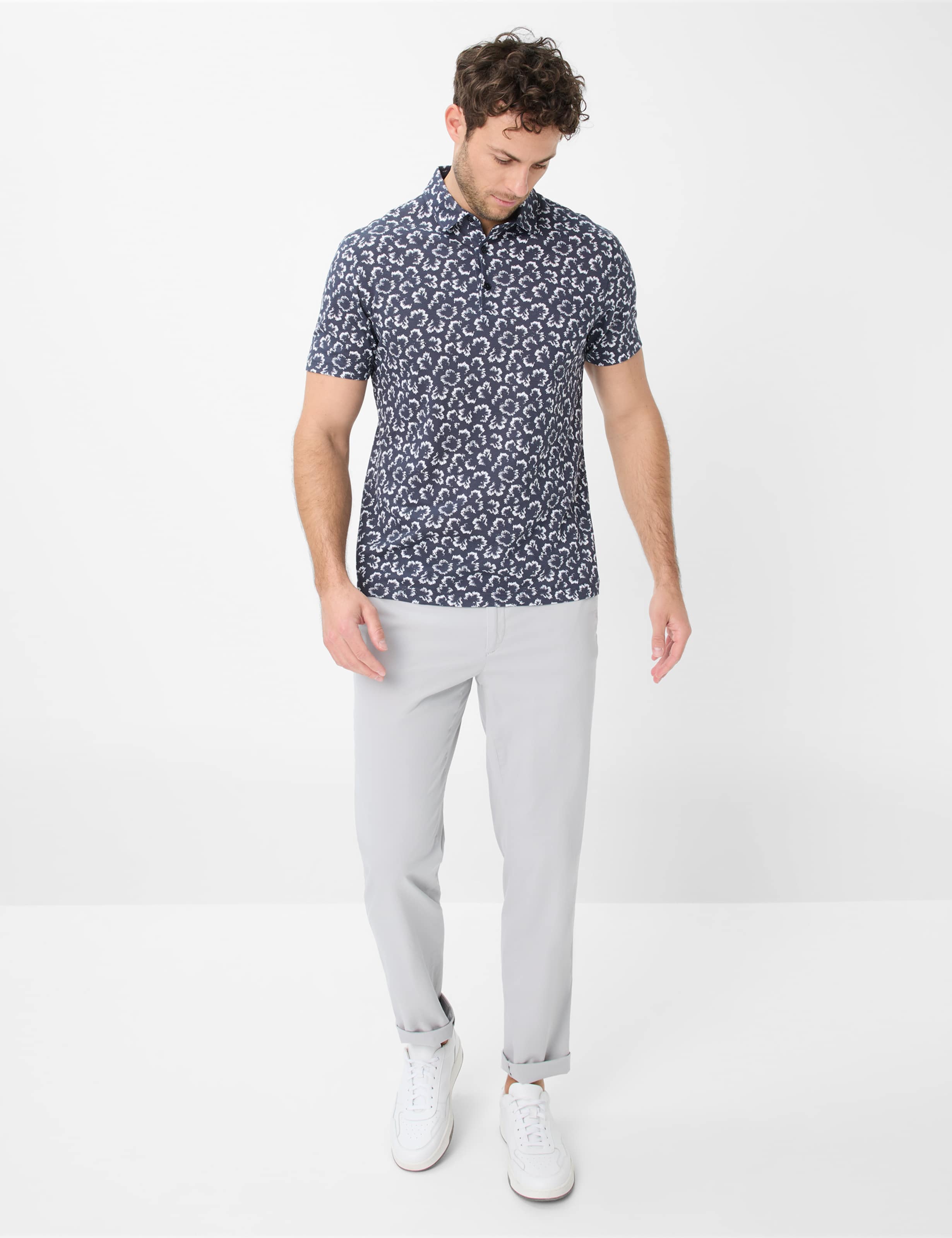 Homme Style EVEREST Gris Clair Regular Fit Tenue du mannequin