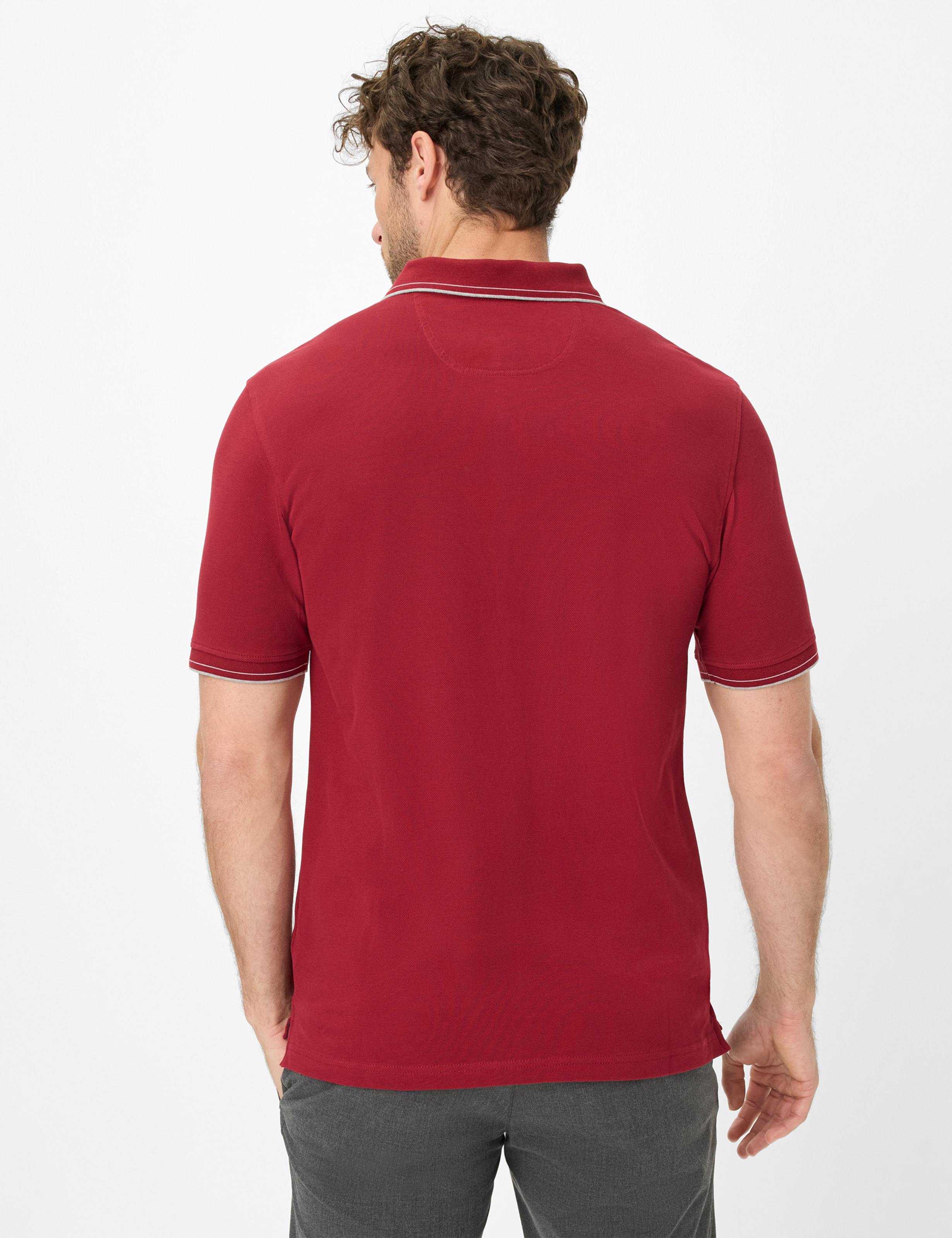 Heren Style PETE Donkerrood  Model achterkant