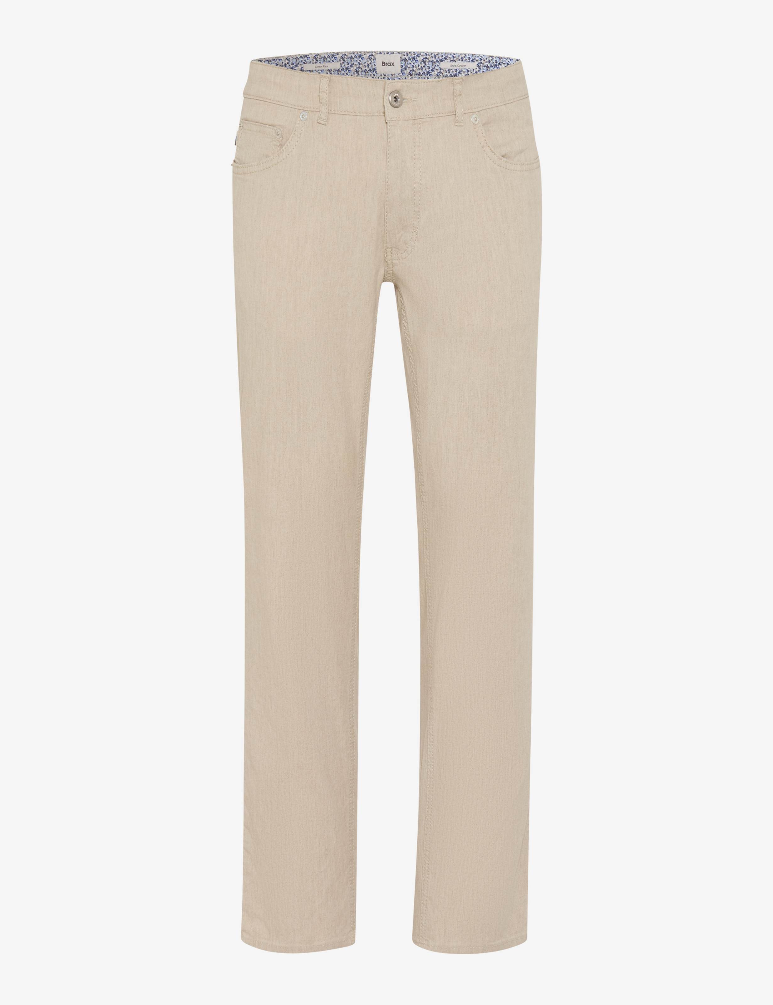 Herre Style COOPER L Lysbeige Regular Fit Udskæring foran