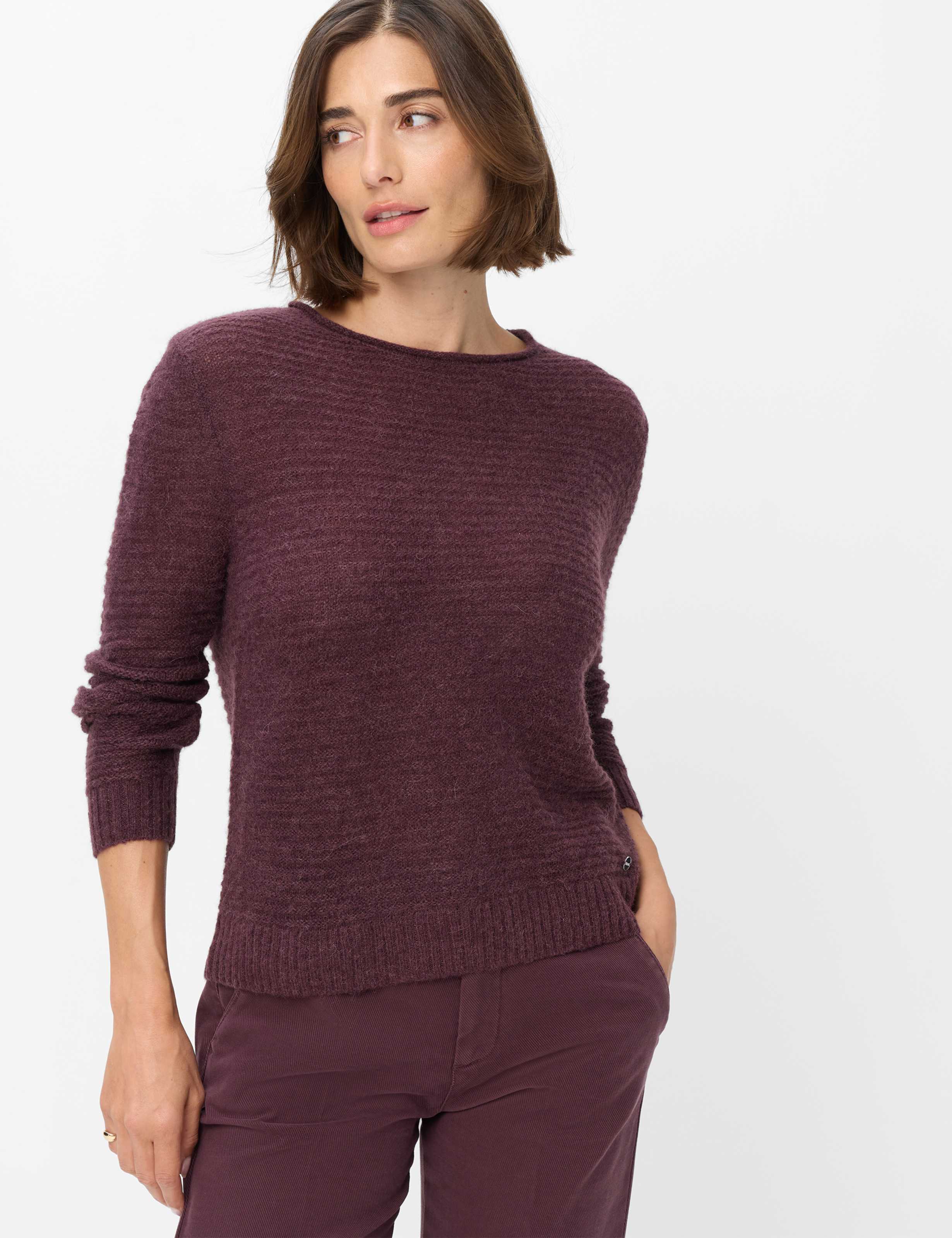 Damen Style LESLEY Dunkles Lila  Model Front