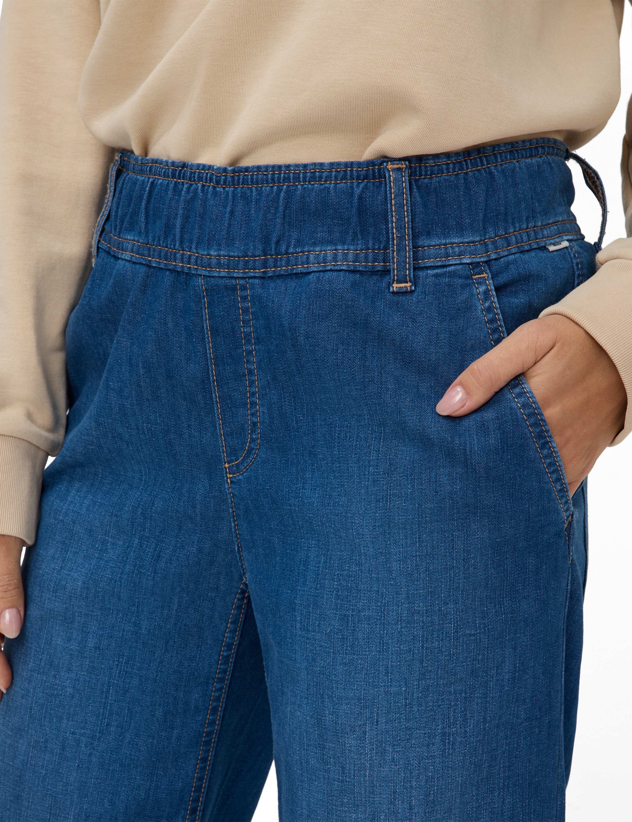 Women Style MAINE S Denim Blue Wide Leg Detail 2