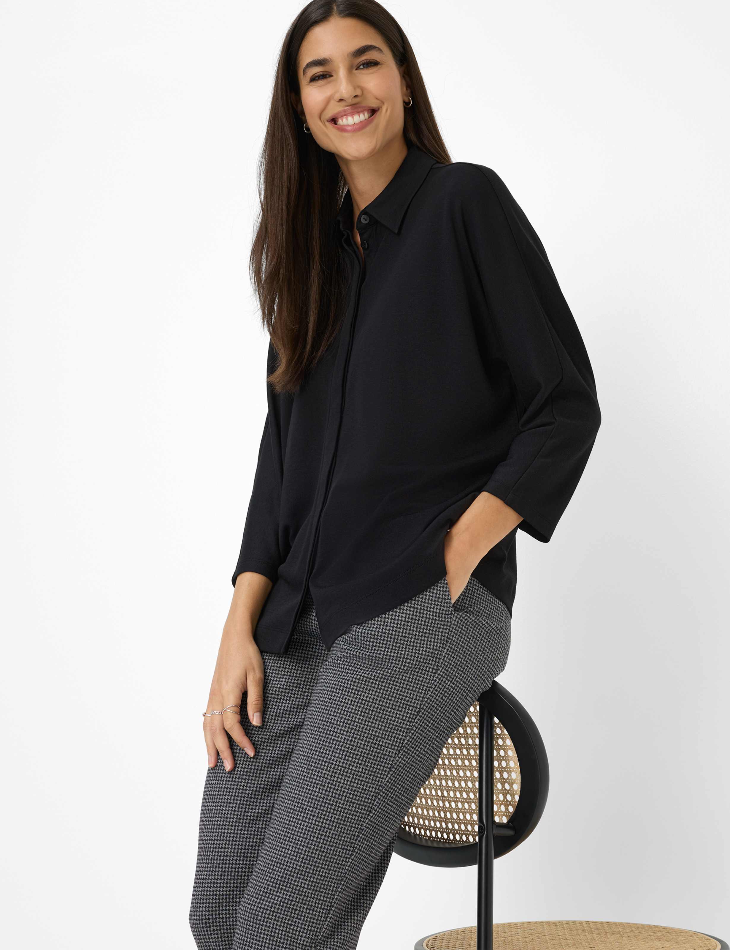 Dame Style CELIA M Sort  Detalje 1