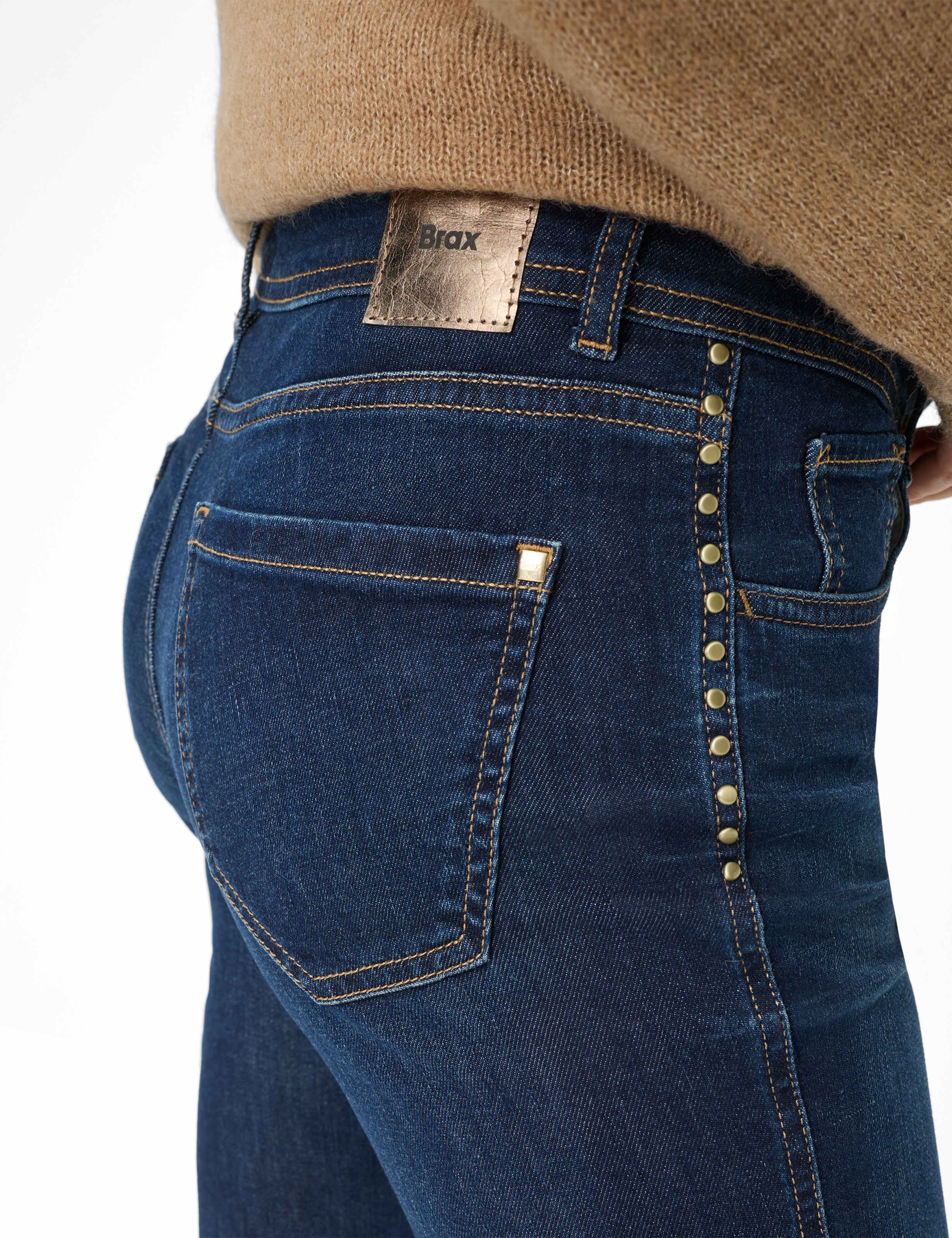 Women Style SHAKIRA Denim Blue Slim Fit Detail 2