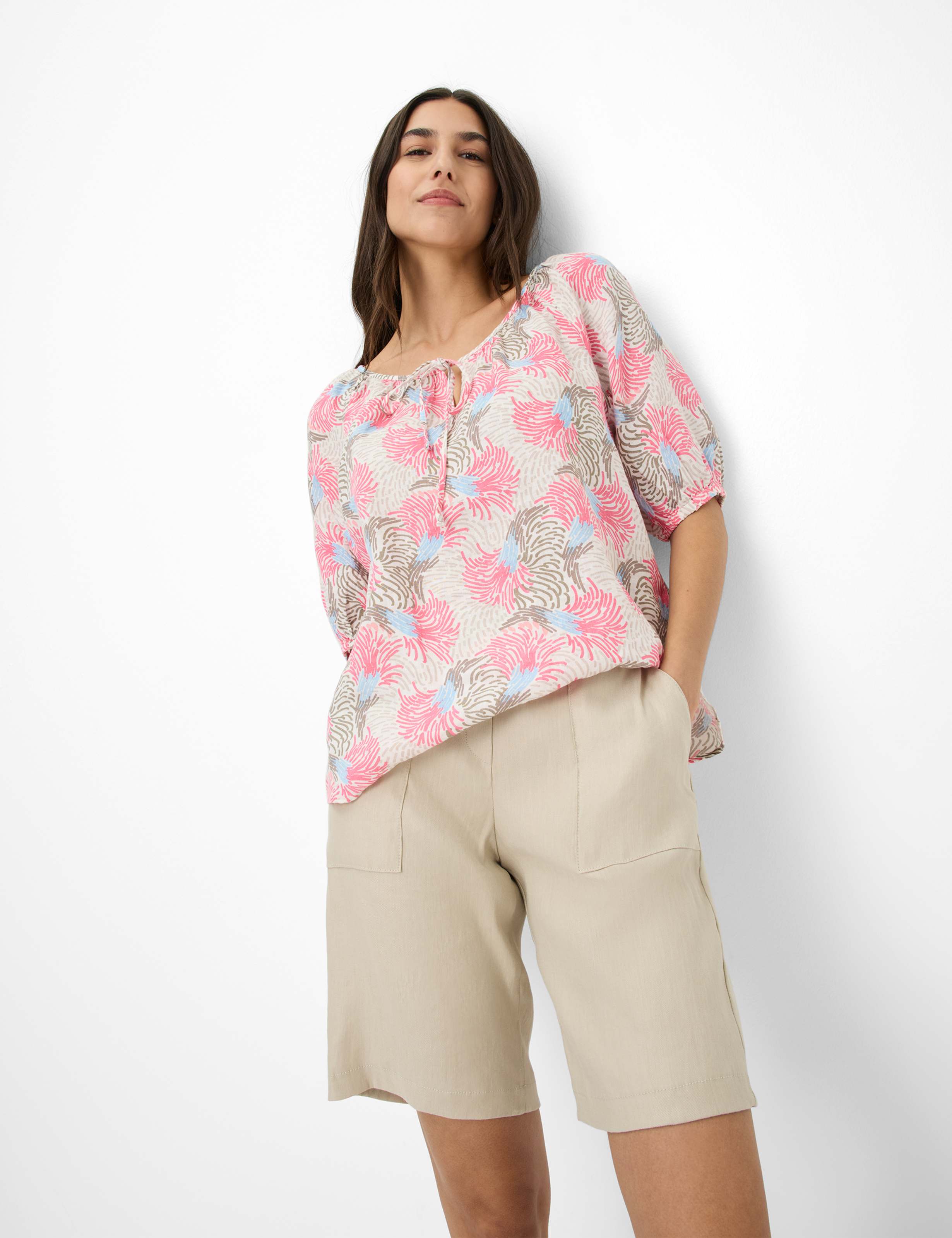Femme Style MEL B Beige Clair Relaxed Fit Détail 1