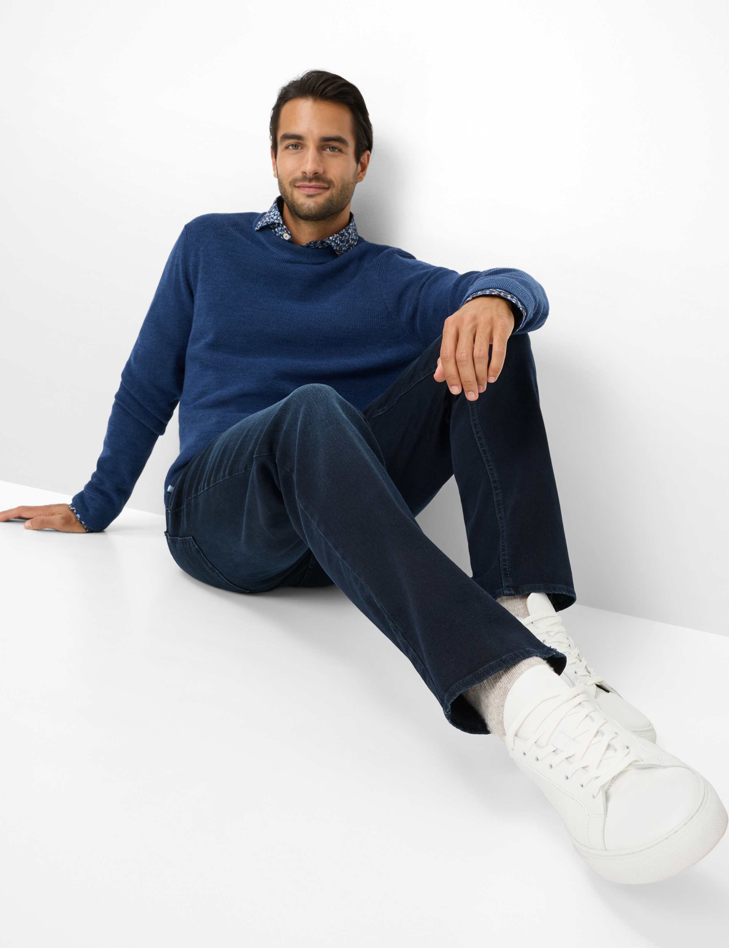 Herren Style COOPER Denim Dunkelblau Regular Fit Detail 1