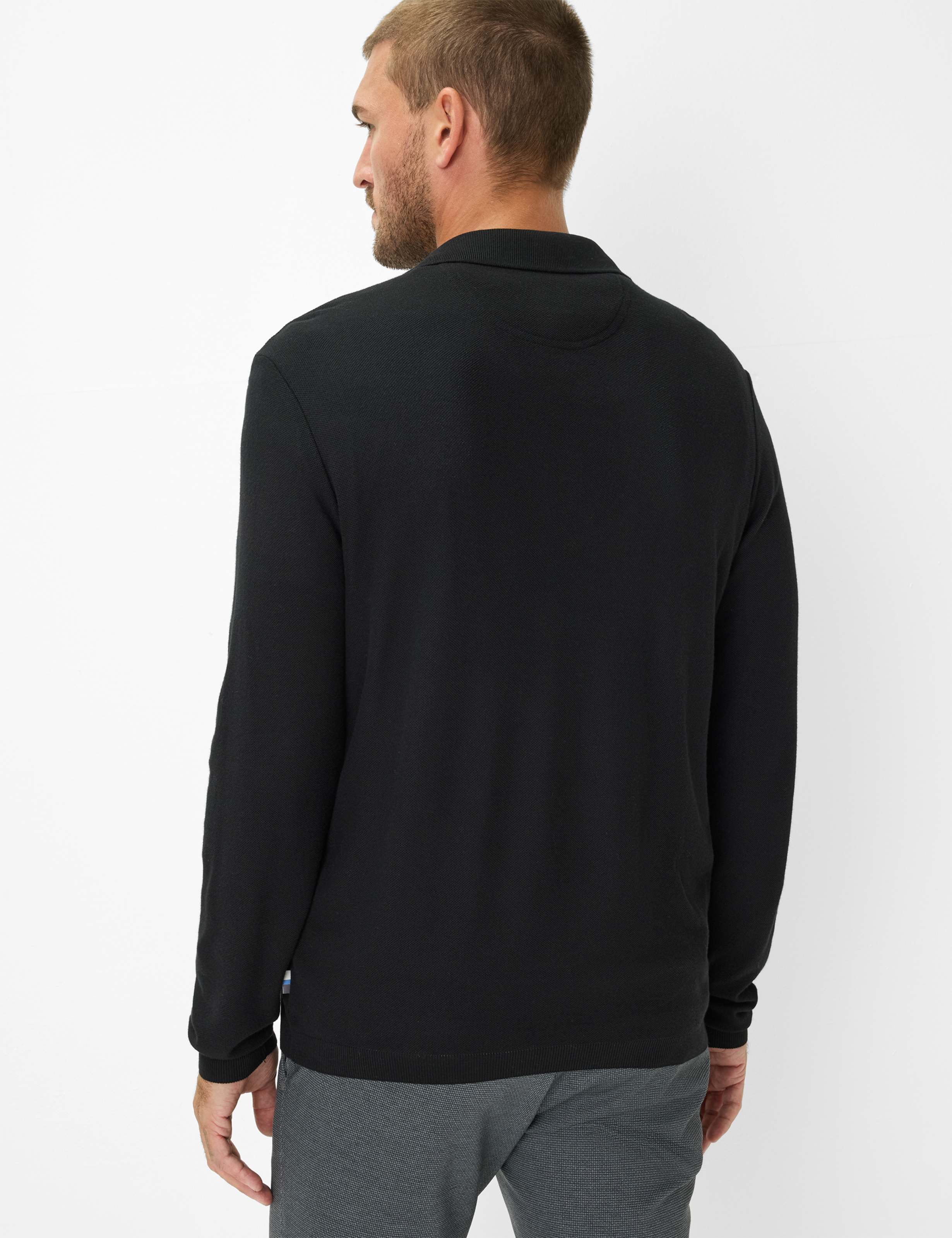 Thumbnail - Brax Herren Polo Style PAROS black, schwarz, Gr. S