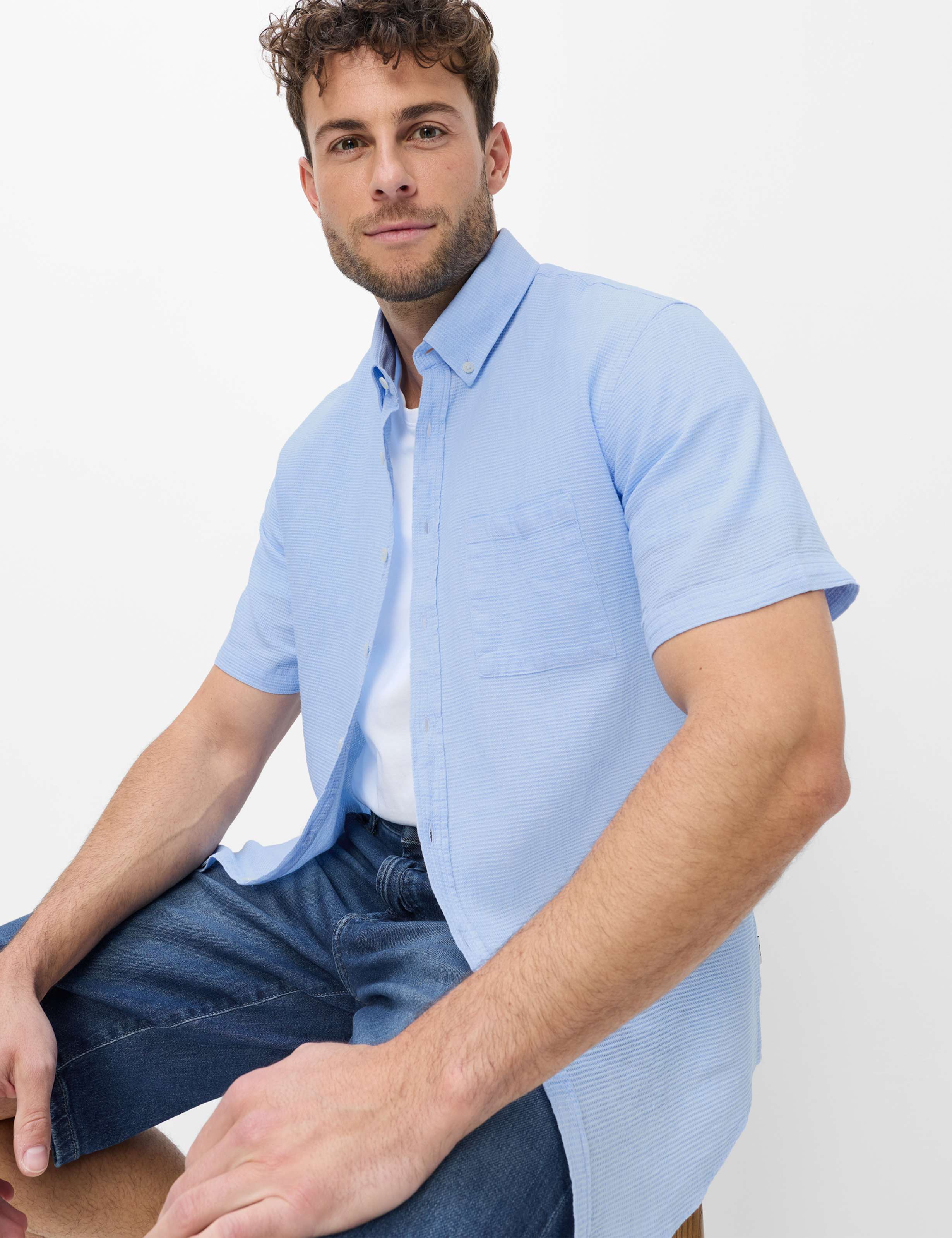 Homme Style DAN Bleu Clair  Détail 1