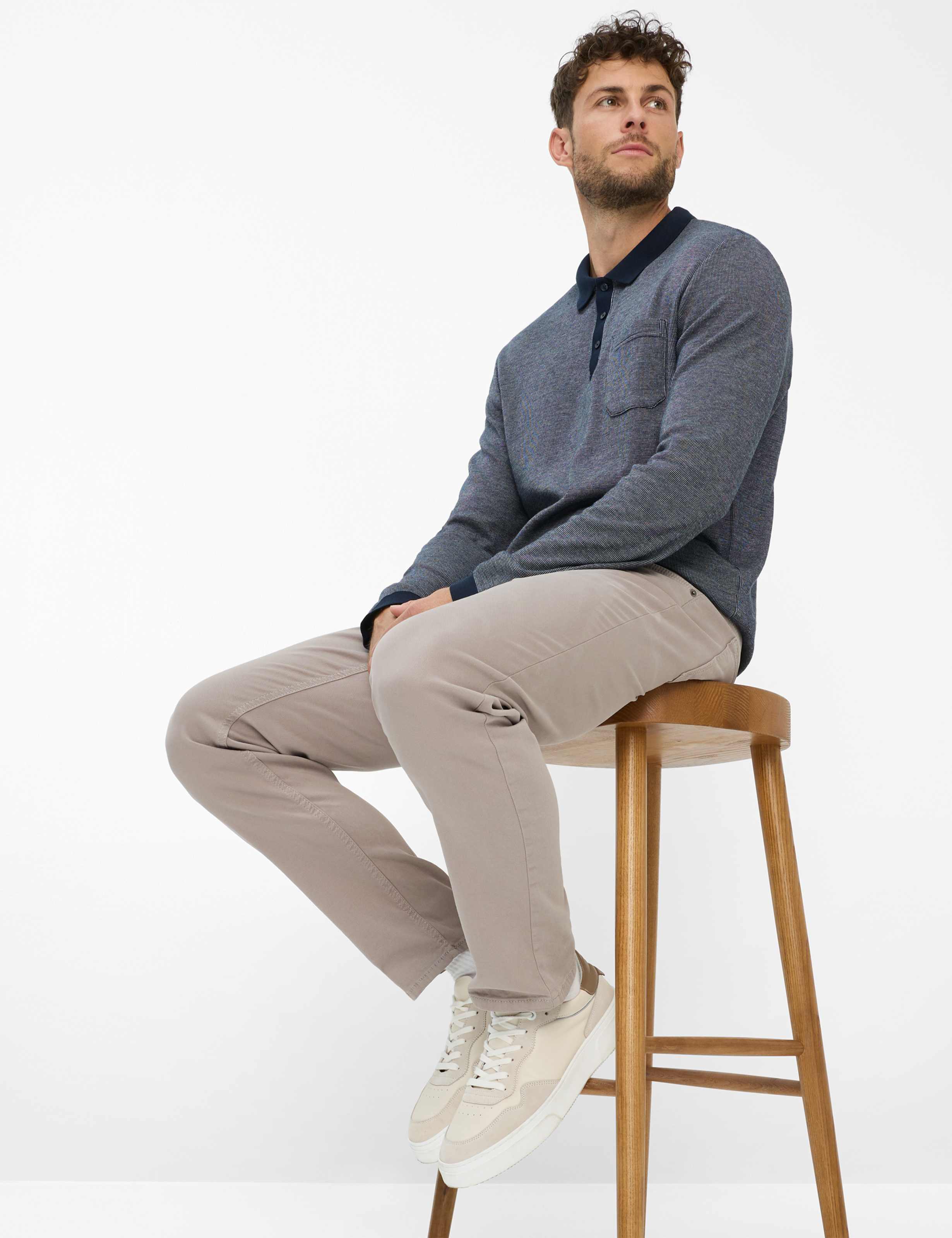 Herren Style CHUCK Beige Modern Fit Detail 1