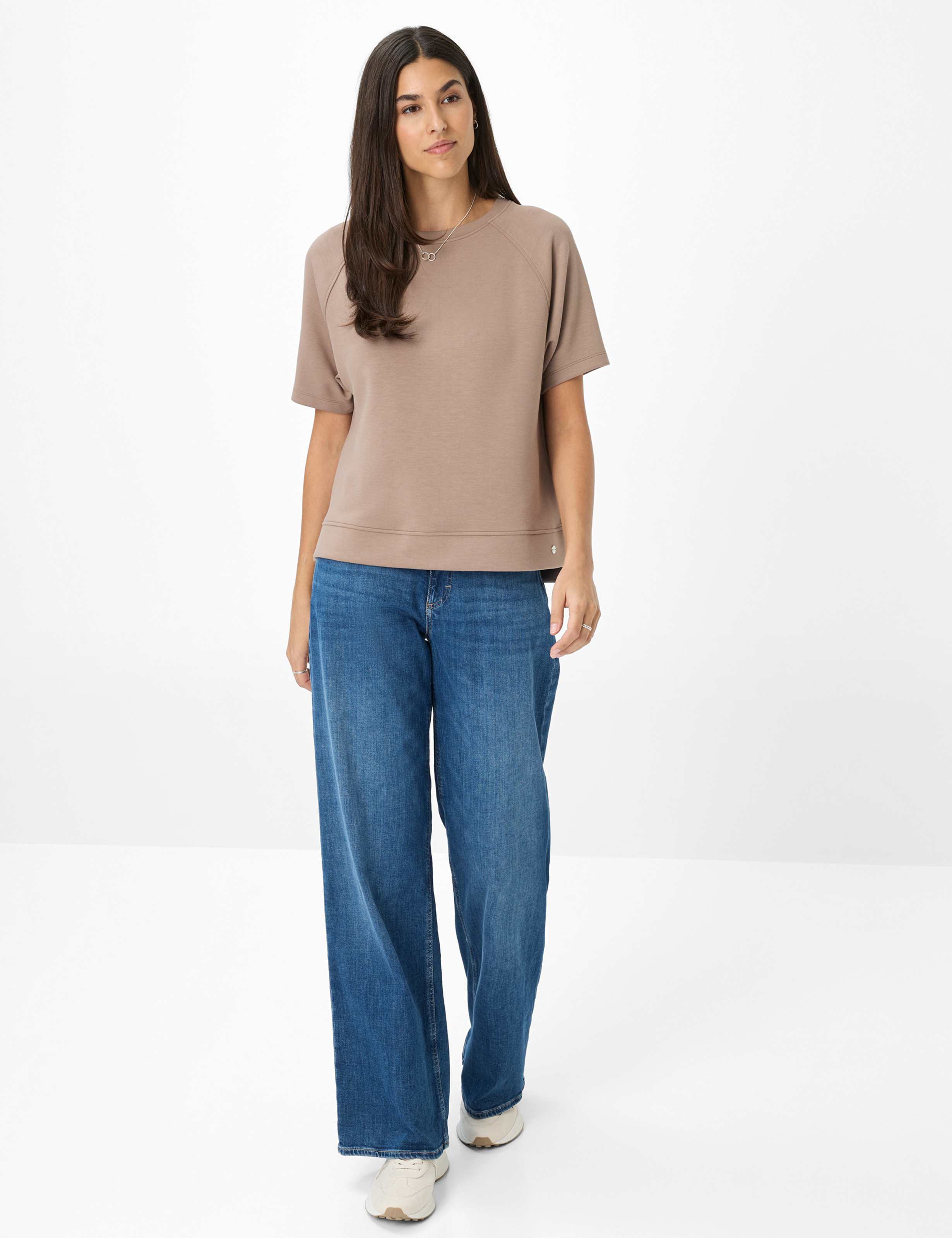 Damen Style MORGAN Blau Wide Leg Model Outfit