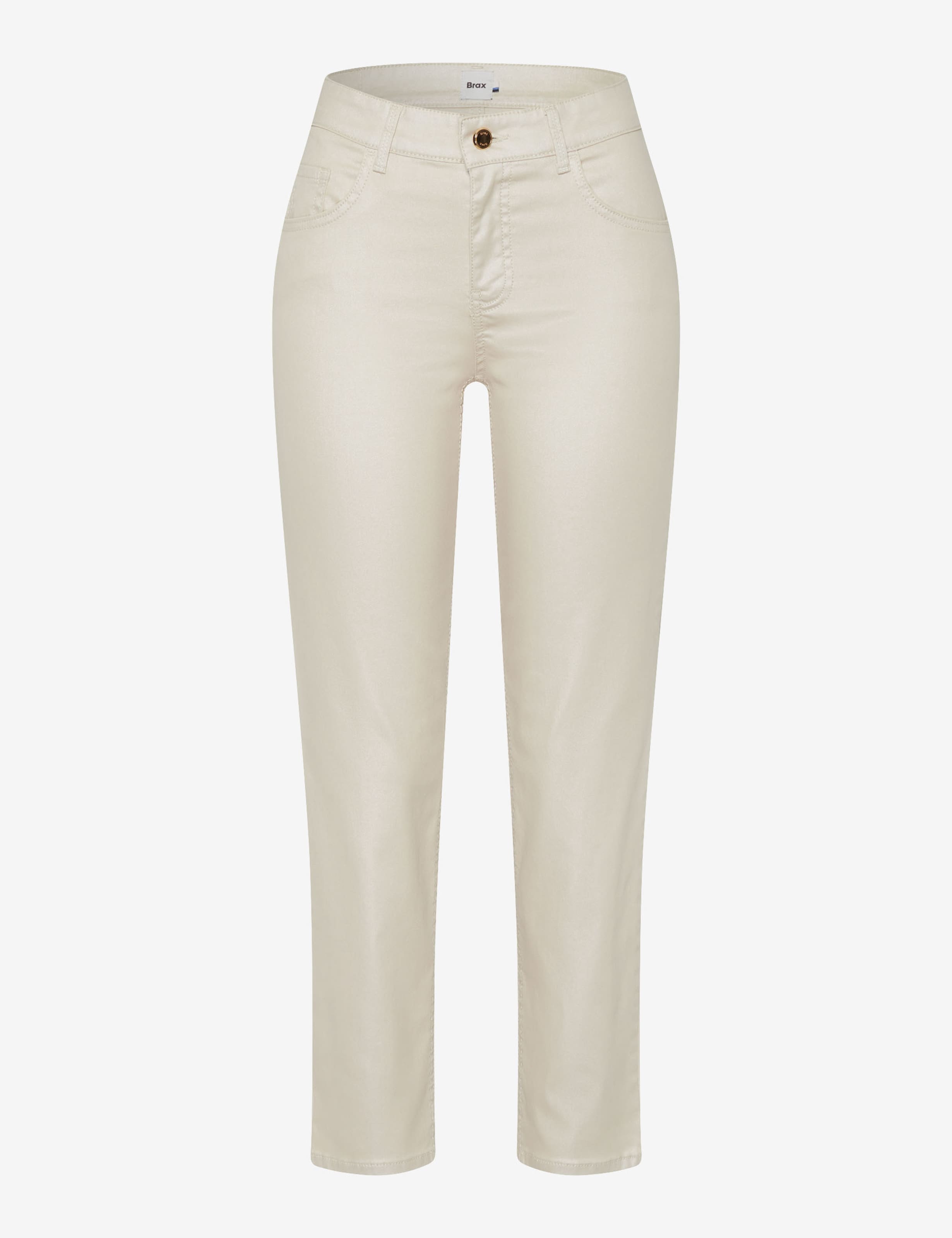Women Style SHAKIRA S Denim Cream White Slim Fit Stand-alone front view