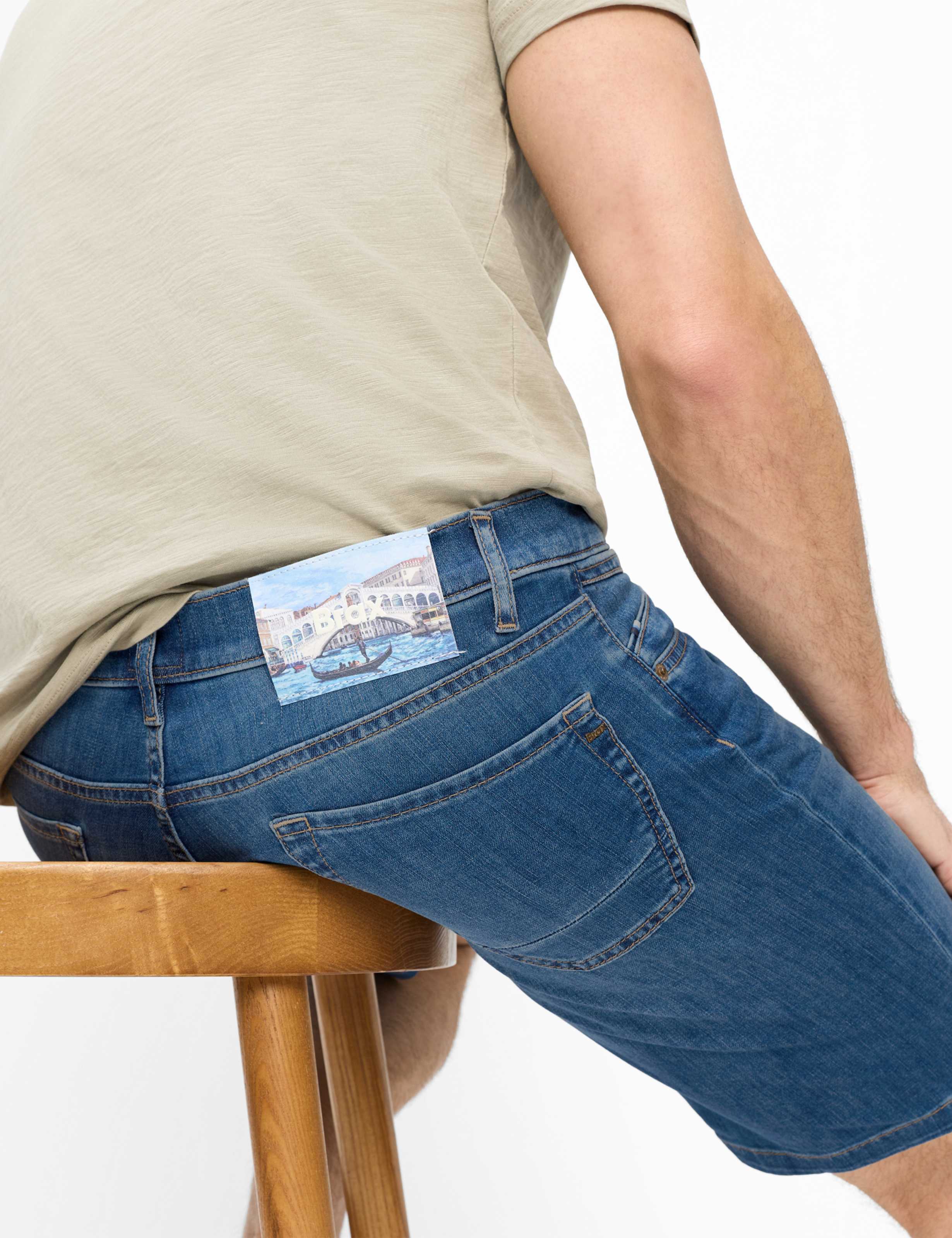 Heren Style CHUCK B Denim Donkerblauw Modern Fit Detail 1