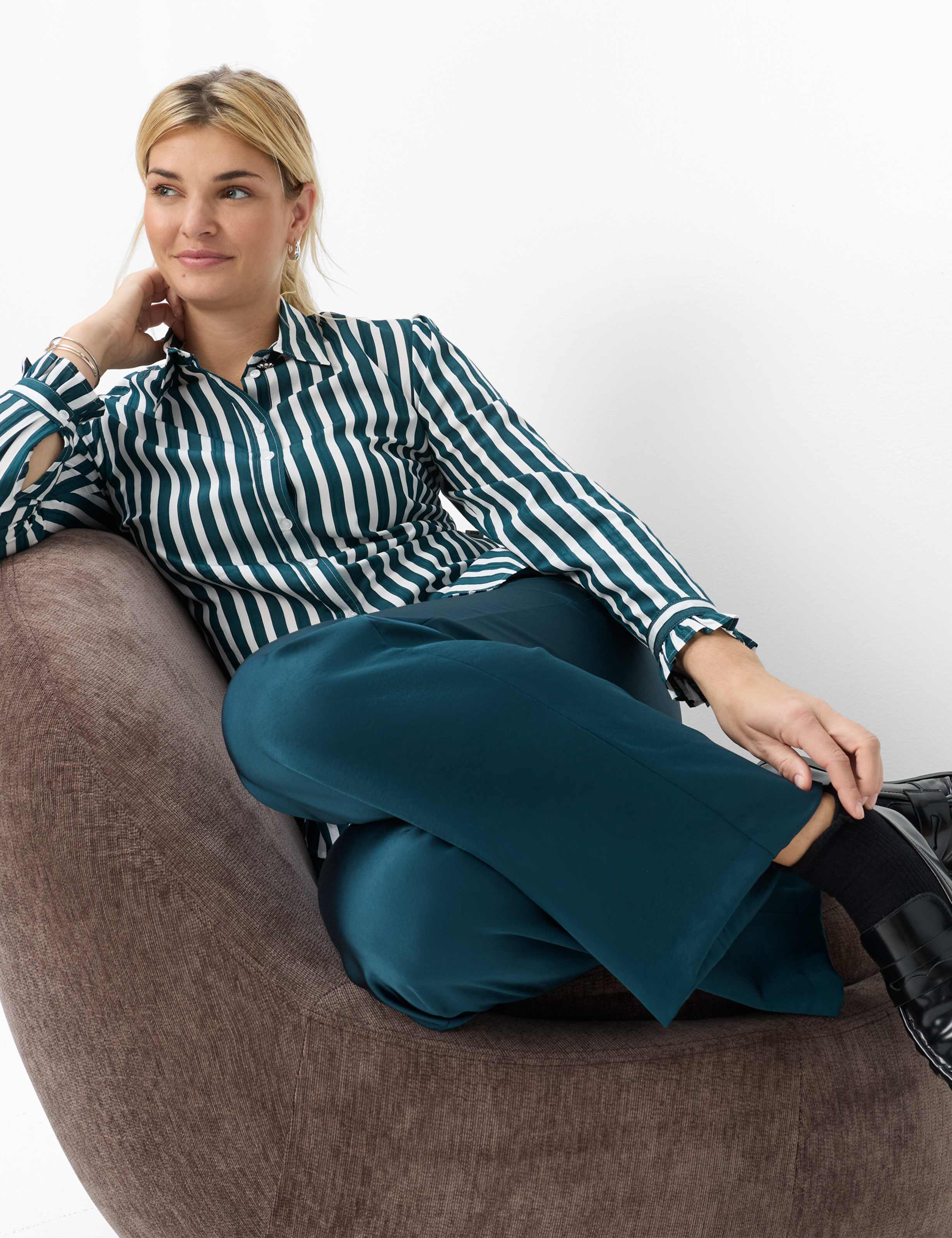 Femme Style MAINE Vert Wide Leg Détail 1