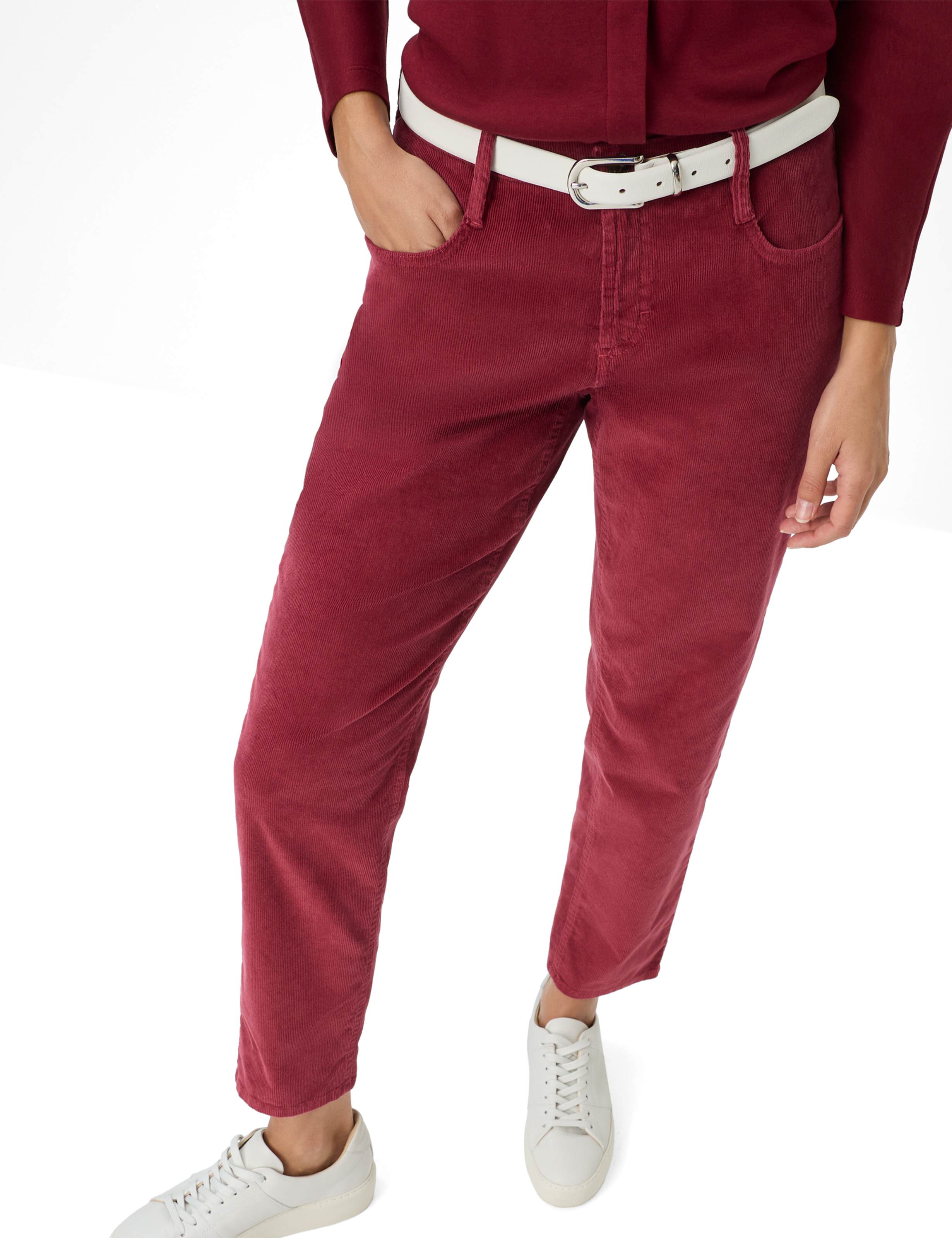 Femme Style MILEY S Rouge Foncé Relaxed Fit Détail 1