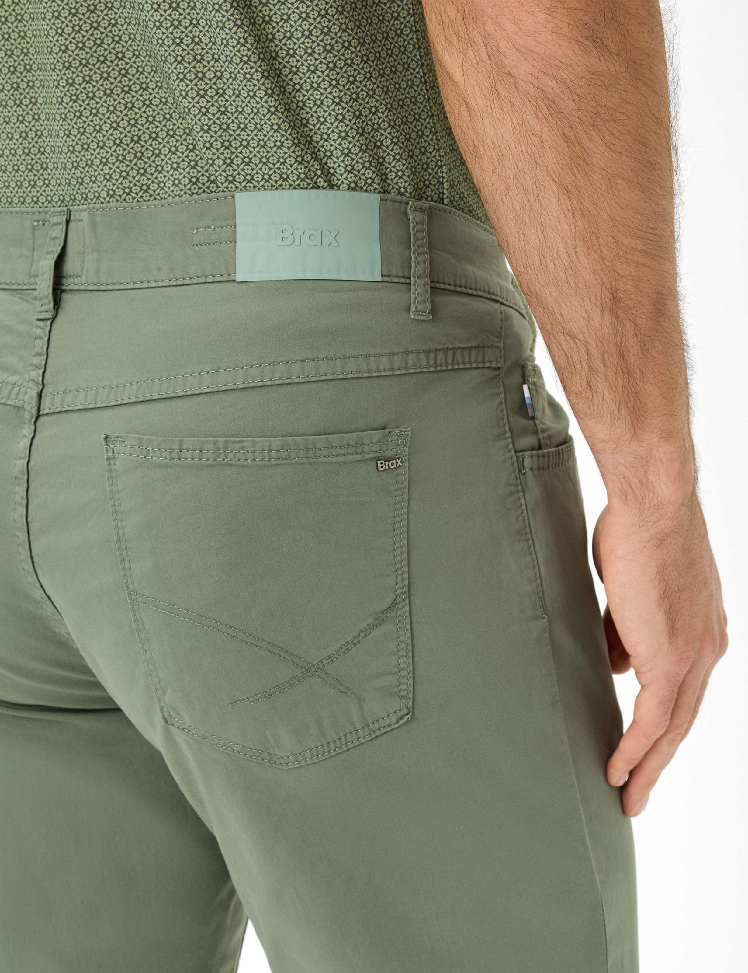 Herren Style COOPER Grün Regular Fit Detail 2