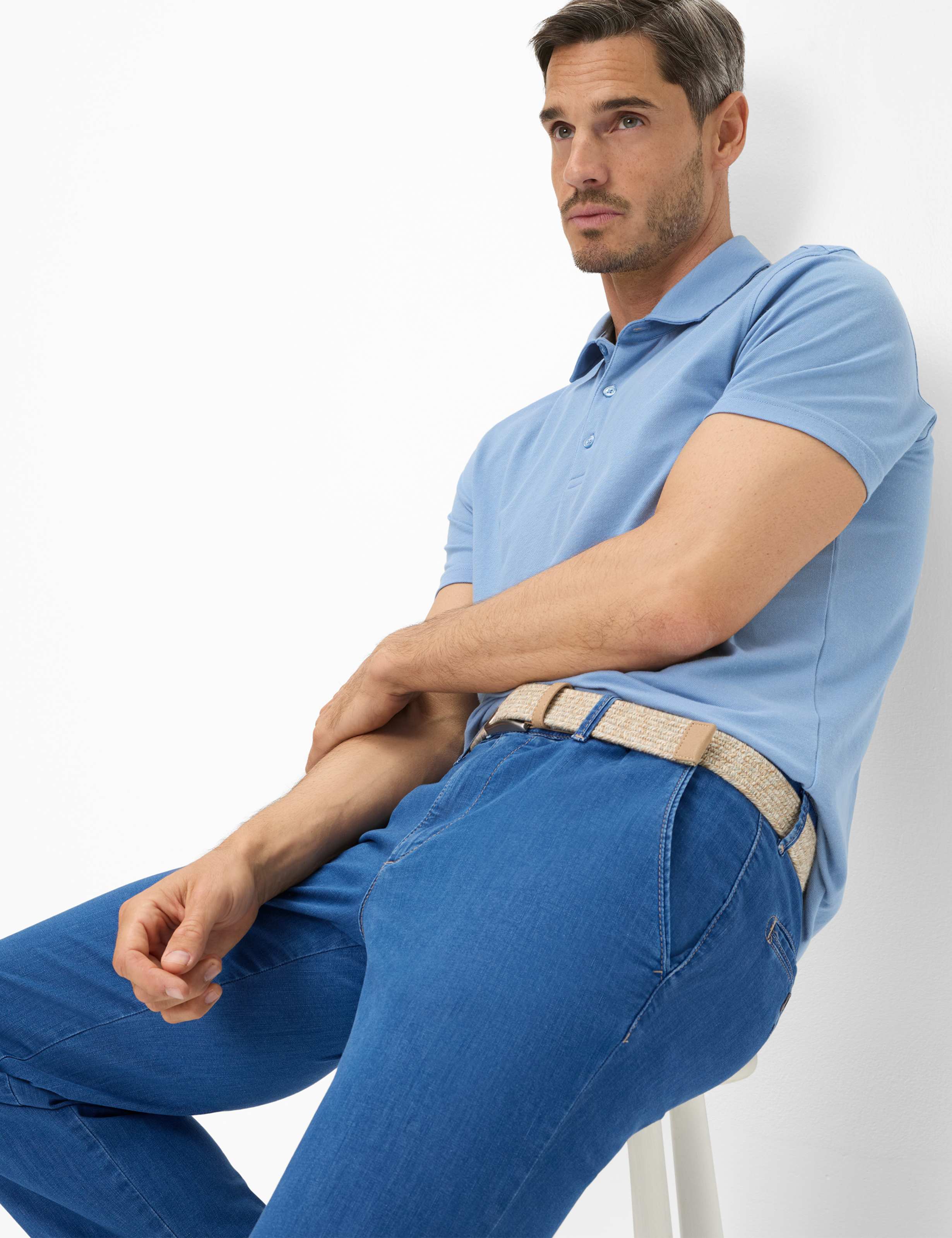 Homme Style JIM Denim Bleu Regular Fit Détail 1