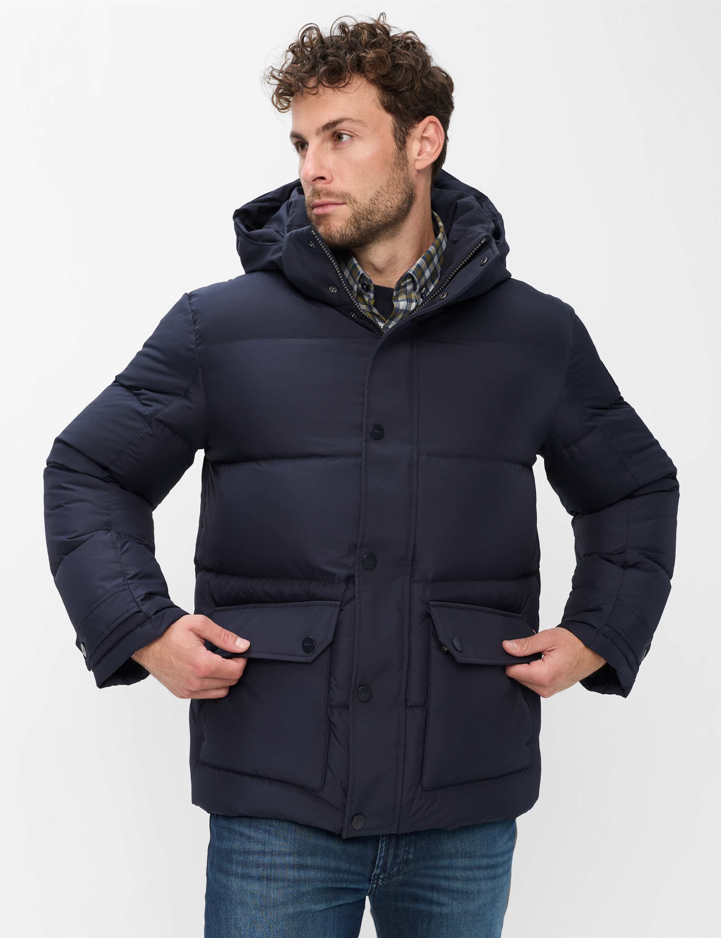 Men Style SAM Dark Blue  Model Front