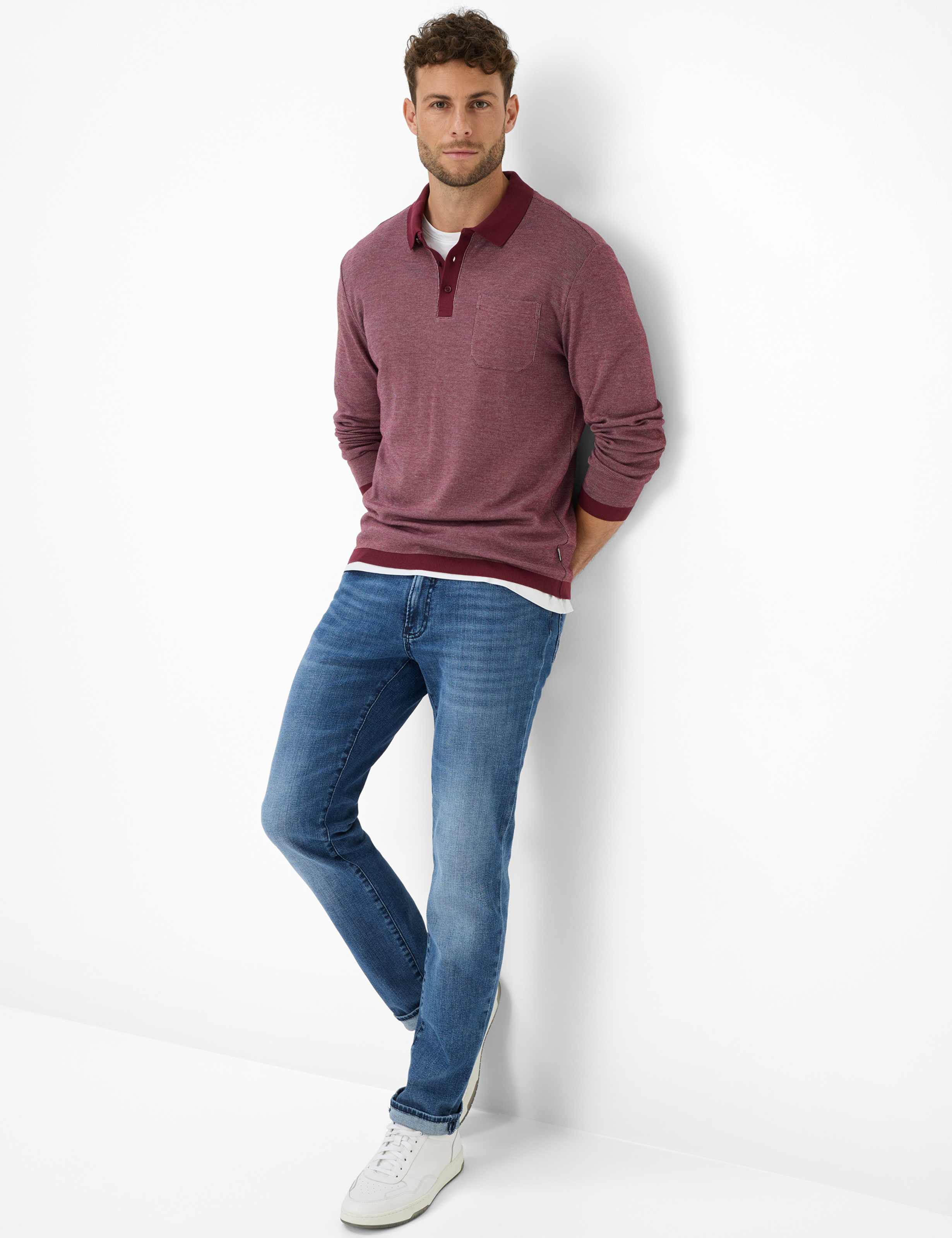 Homme Style PAROS Rouge Foncé  Tenue du mannequin