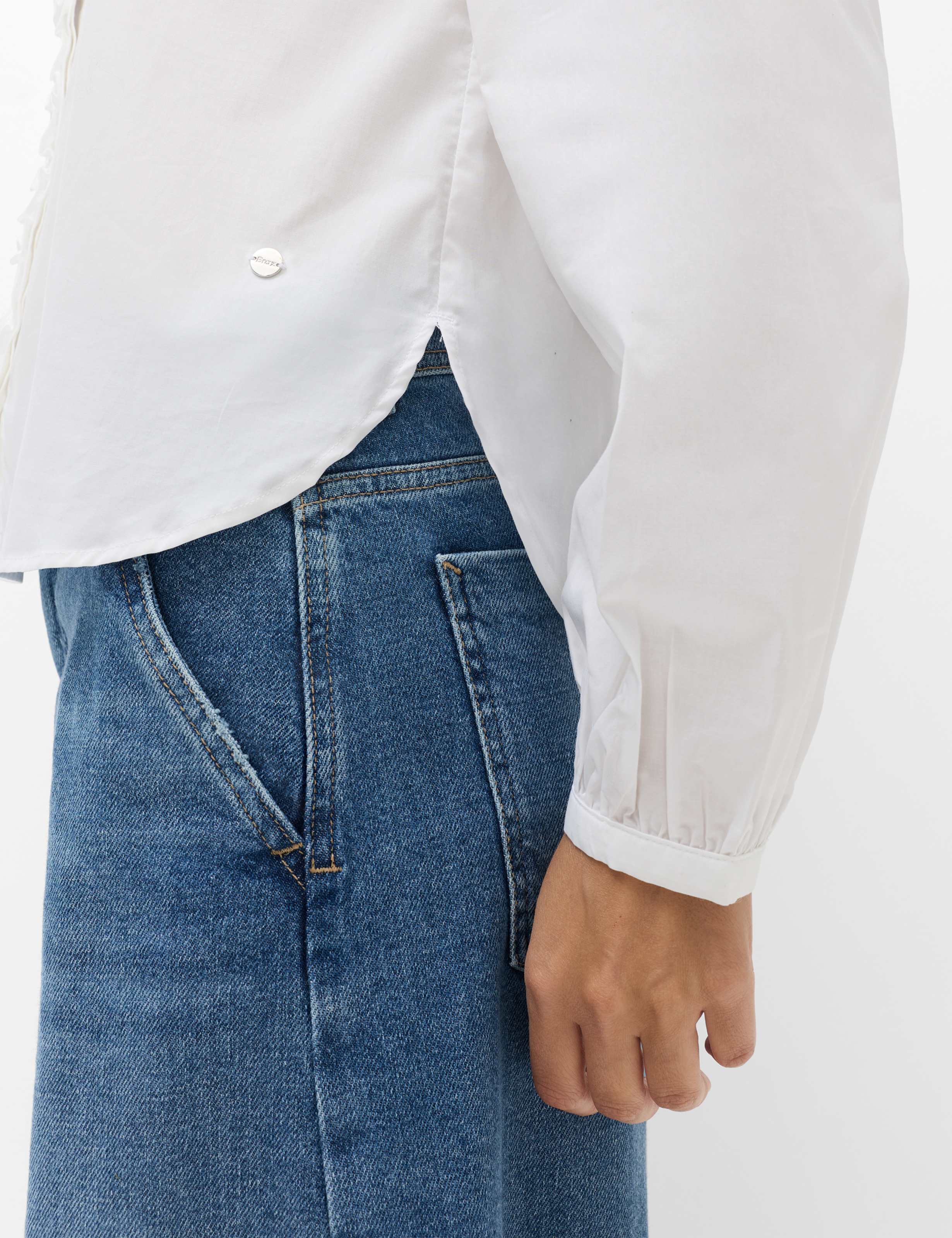Damen Style VIC FRILL Weiß  Detail 2