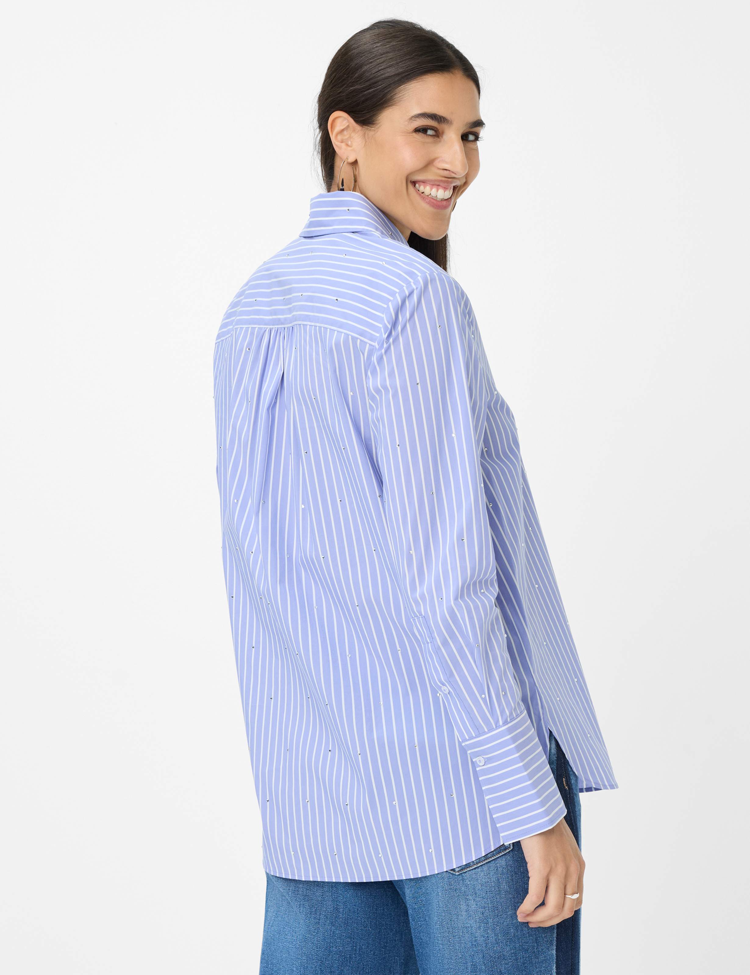 Thumbnail - Brax Damen Hemd Style VIKI violet storm, lila, Gr. 48