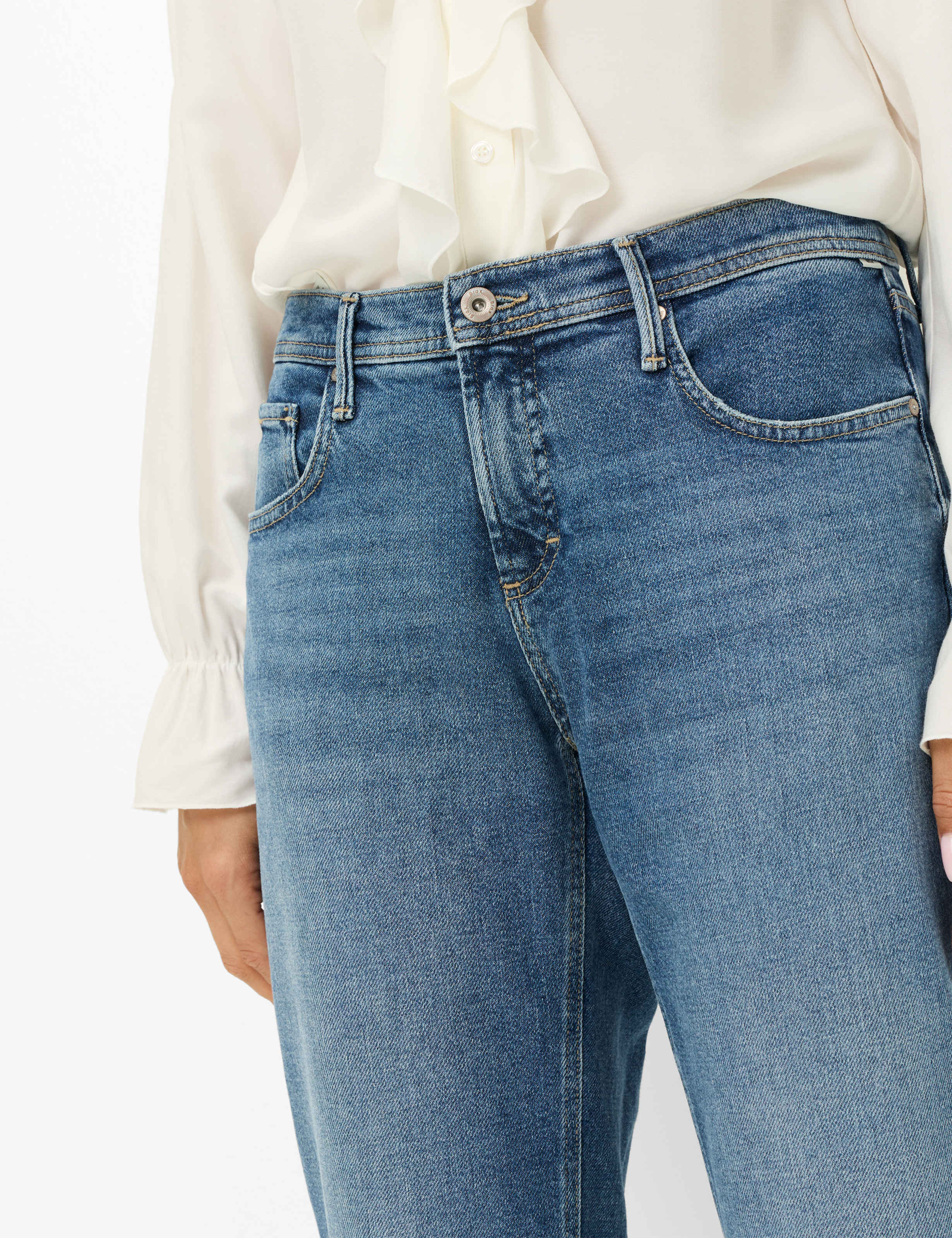 Femme Style MILEY S Denim Bleu Regular Tapered Fit Détail 2