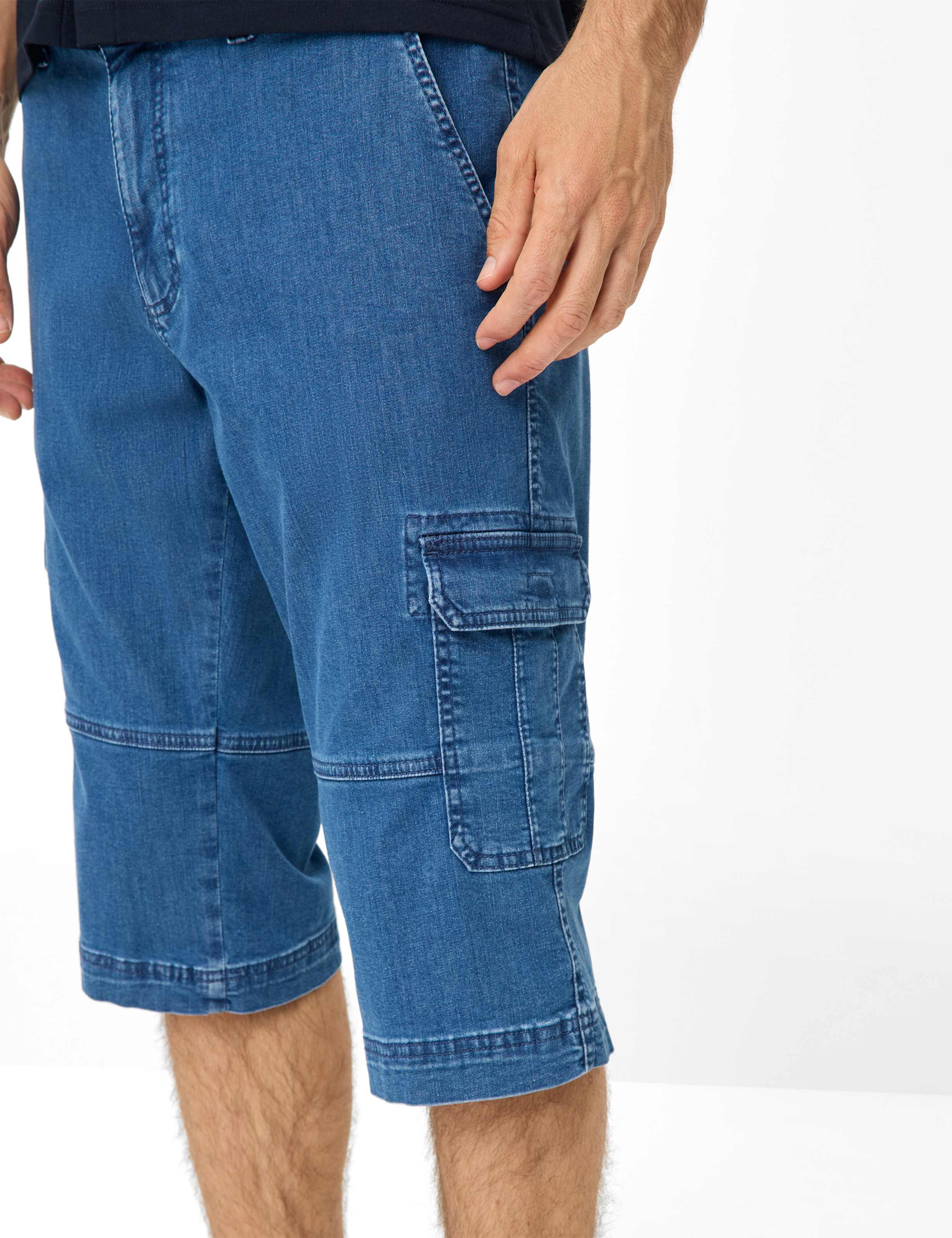 Herren Style BILL Denim Blau Regular Fit Detail 2