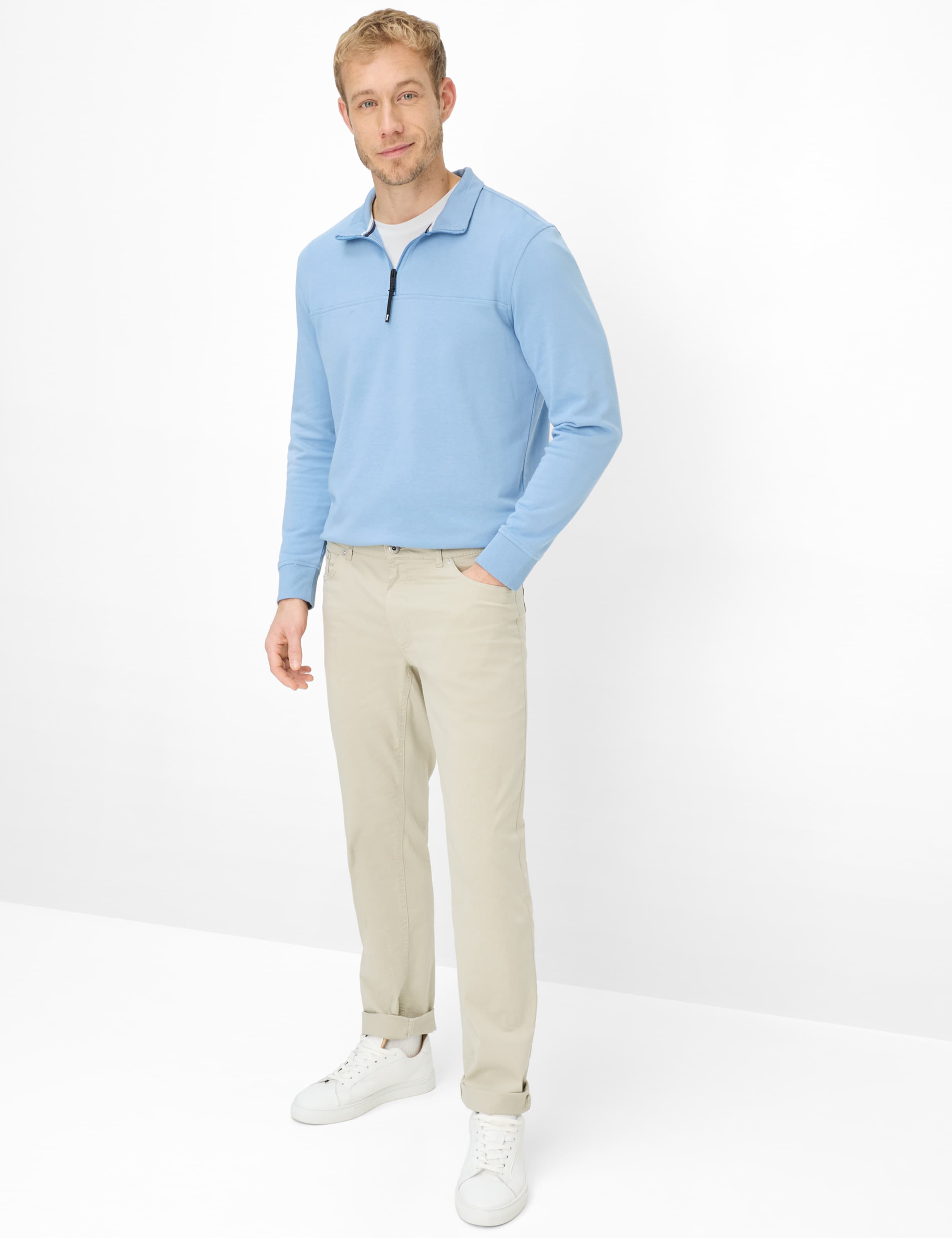 Men Style COOPER Beige Regular Fit Model Outfit