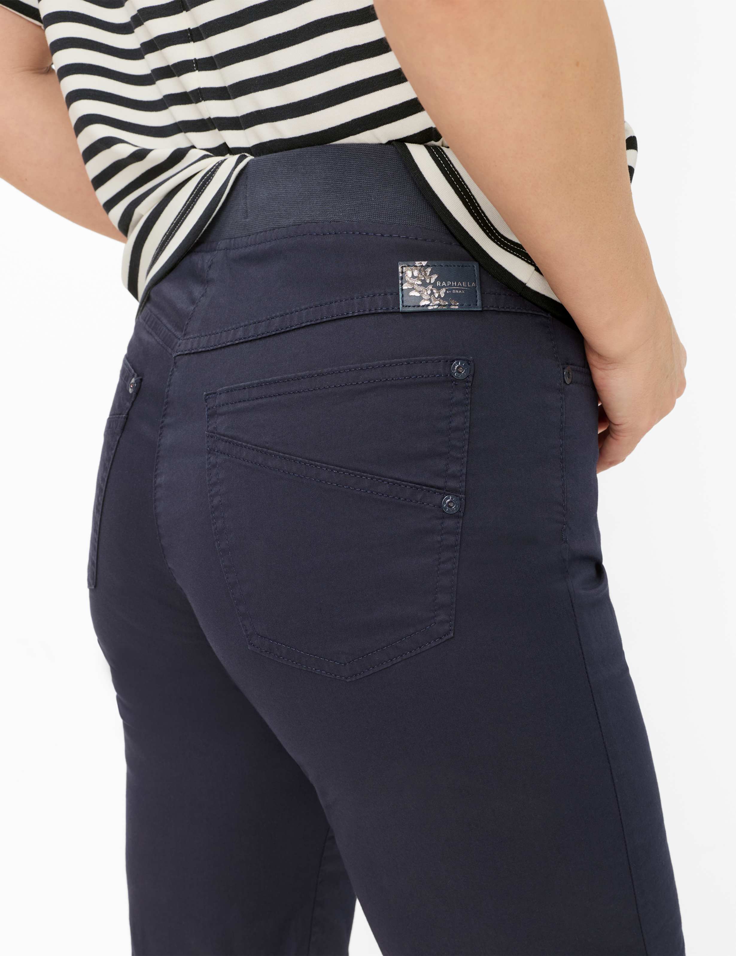 Femme Style PAMINA BERMUDA Bleu Foncé Slim Fit Détail 2