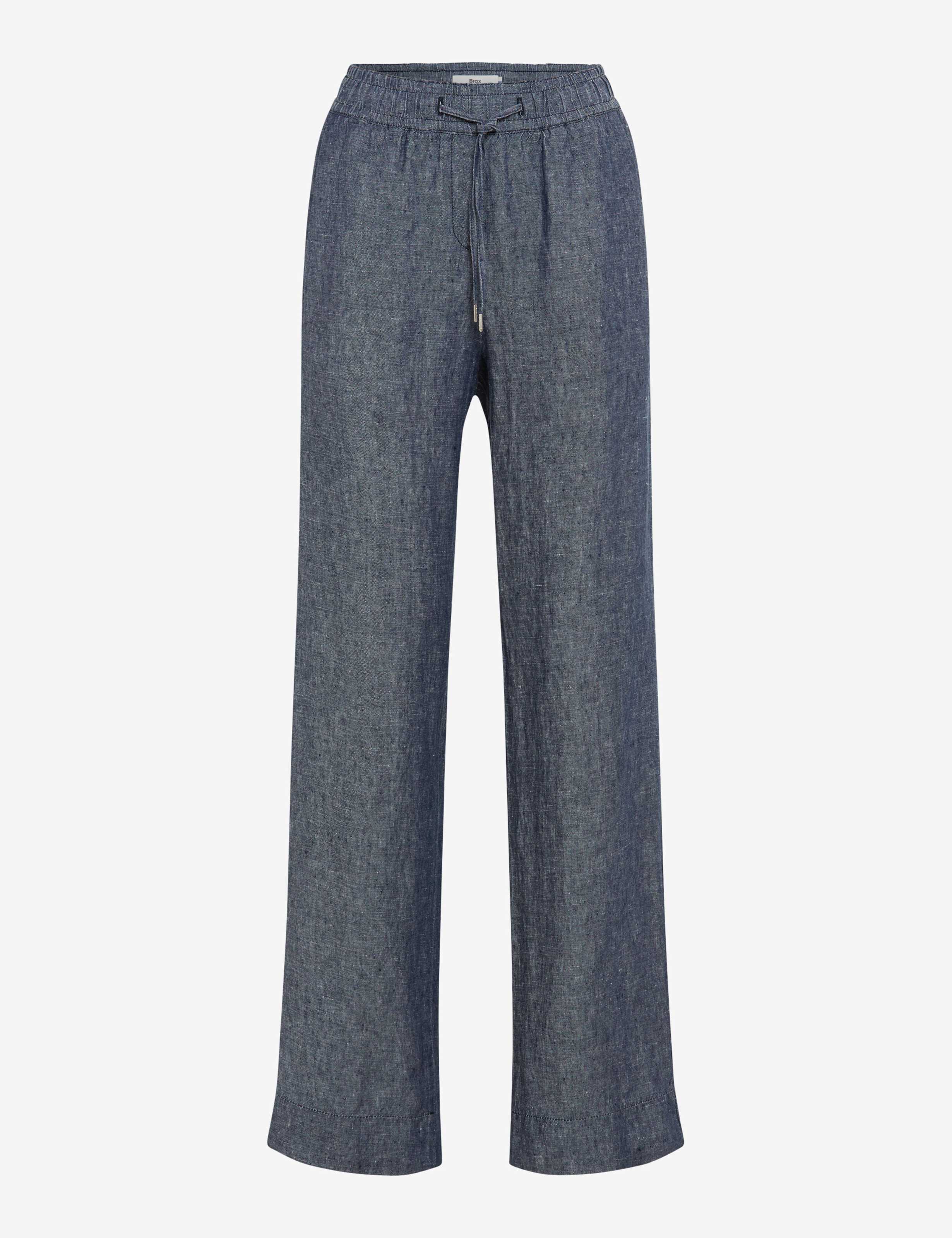 Damen Style FARINA Blau Wide Leg Freisteller Front