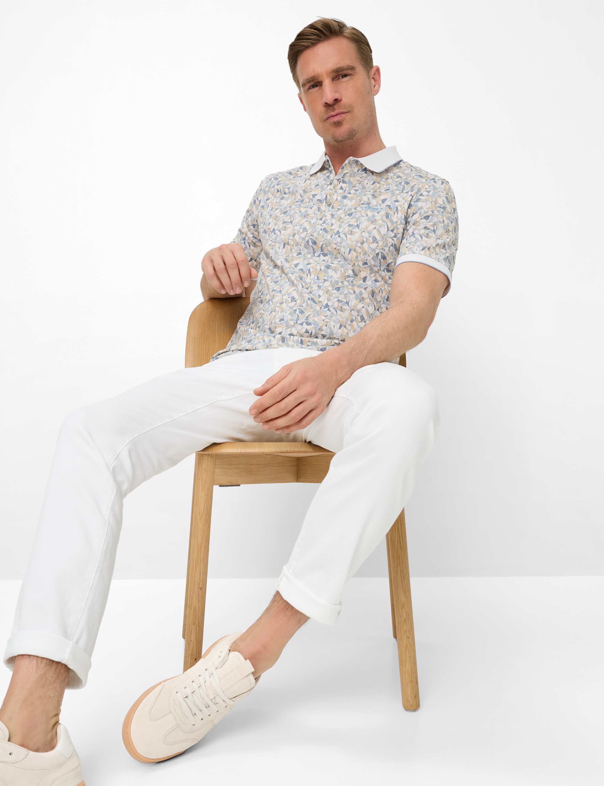 Men Style CHUCK Denim White Modern Fit Detail 1