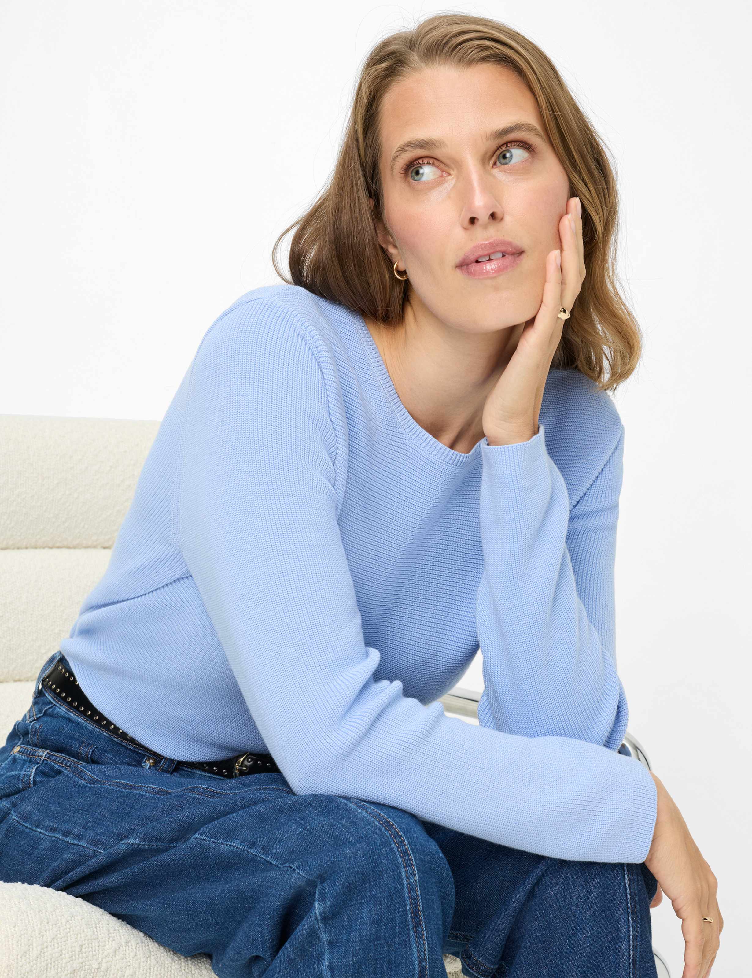 Femme Style LESLEY Bleu Clair  Détail 1