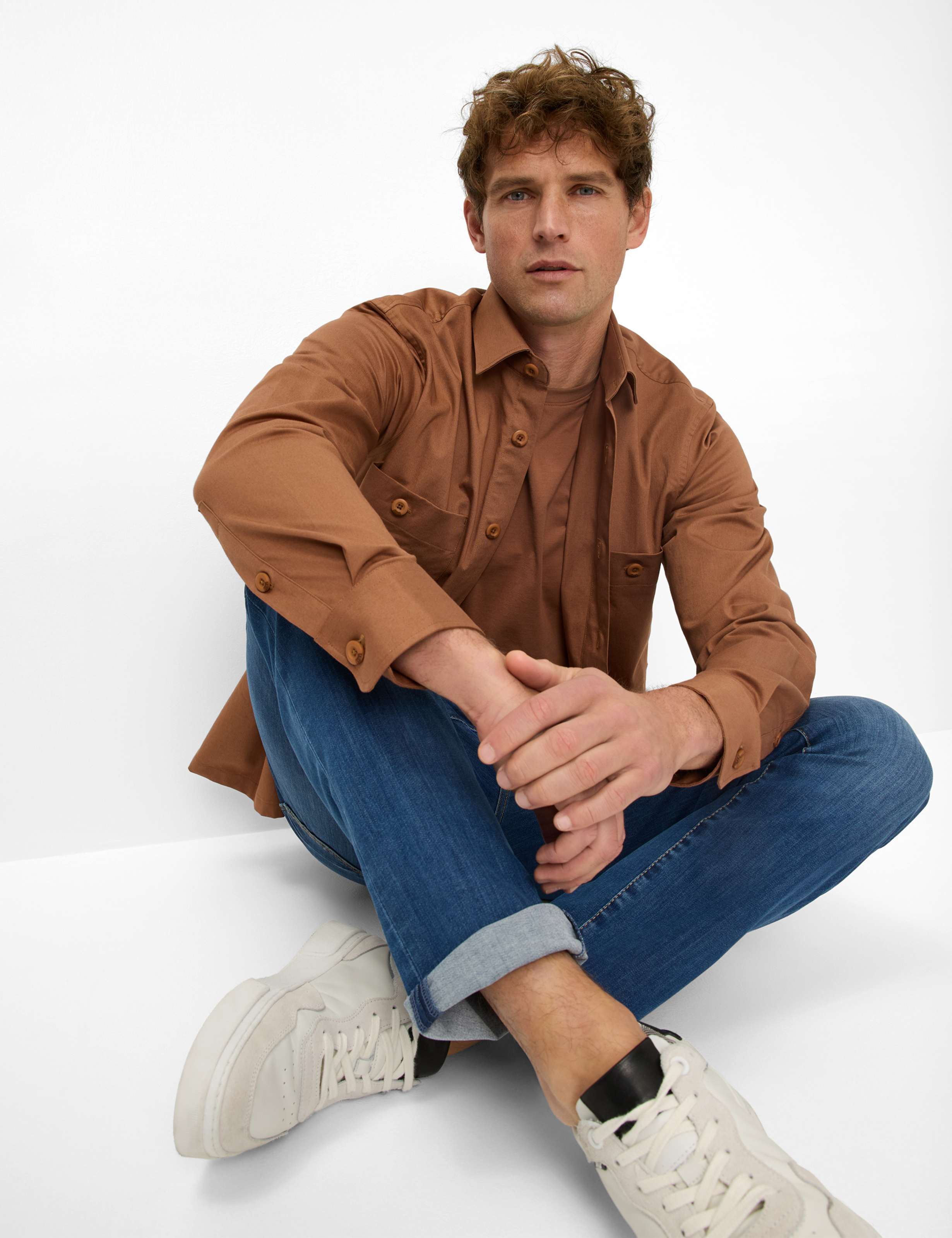 Herren Style CHUCK Denim Blau Modern Fit Detail 1