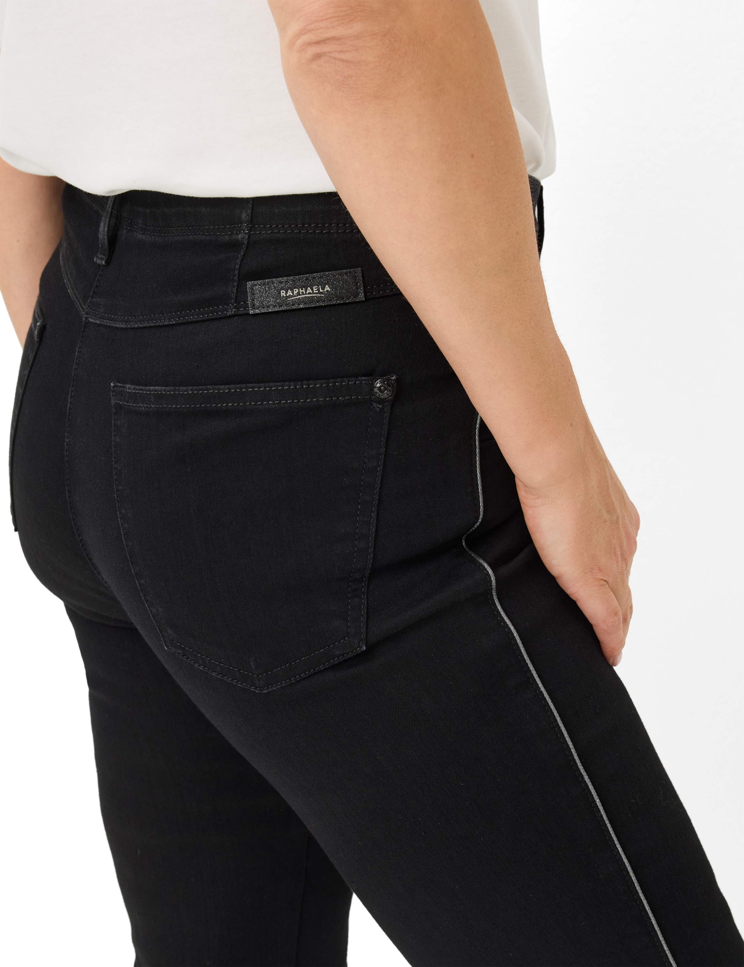 Damen Style LAURA KICK Denim Schwarz Super Slim Fit Detail 2