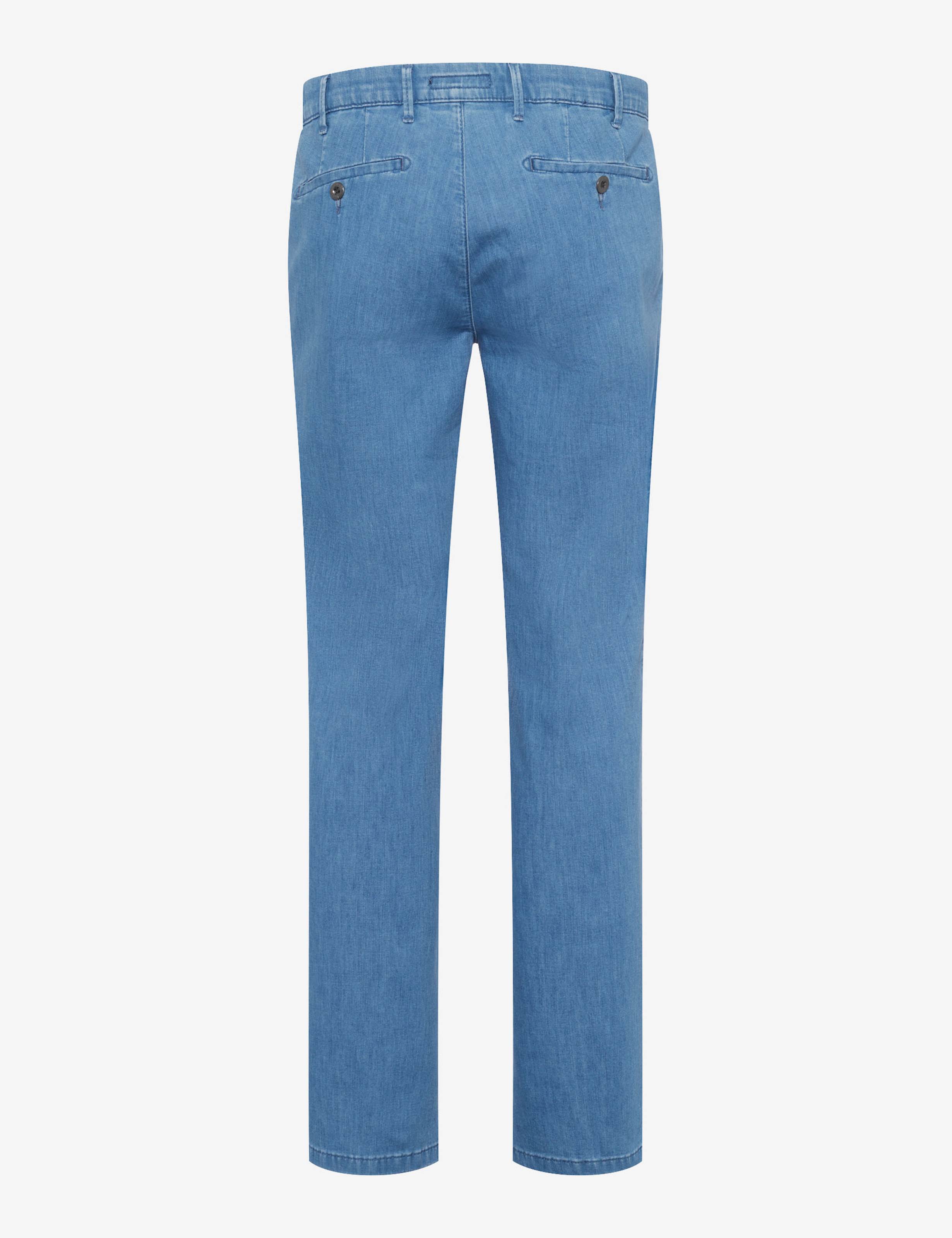 Herre Style LUIS Denim Blå Regular Fit Udskæring bagpå