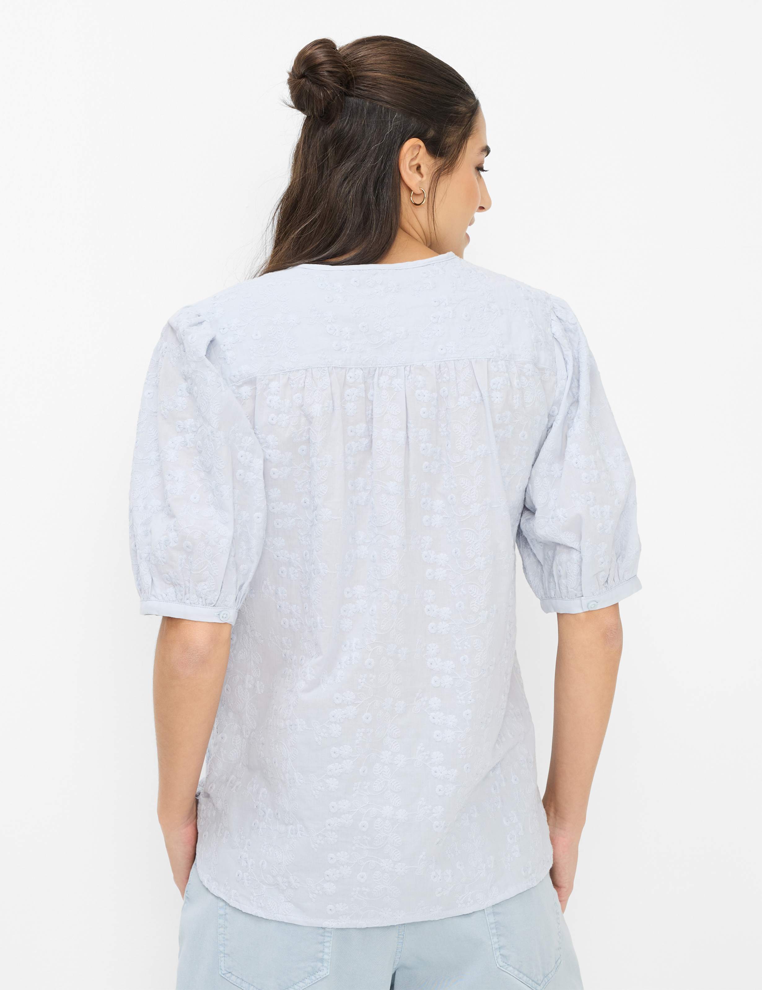 Thumbnail - Brax Damen Bluse Style VEA vintage blue, hellblau, Gr. 38