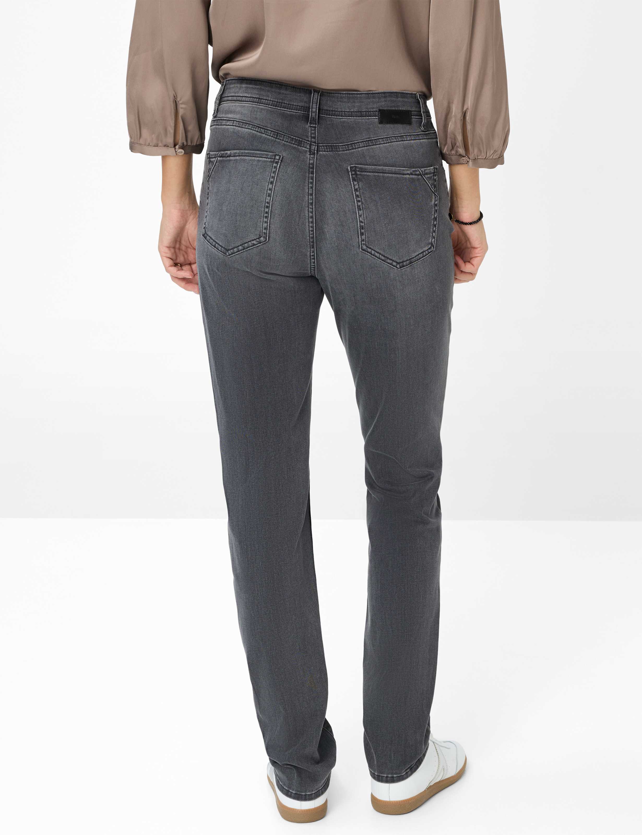 Thumbnail - Brax Damen Five-Pocket-Hose Style MARY USED DARK GREY, denim dunkelgrau, Gr. 36