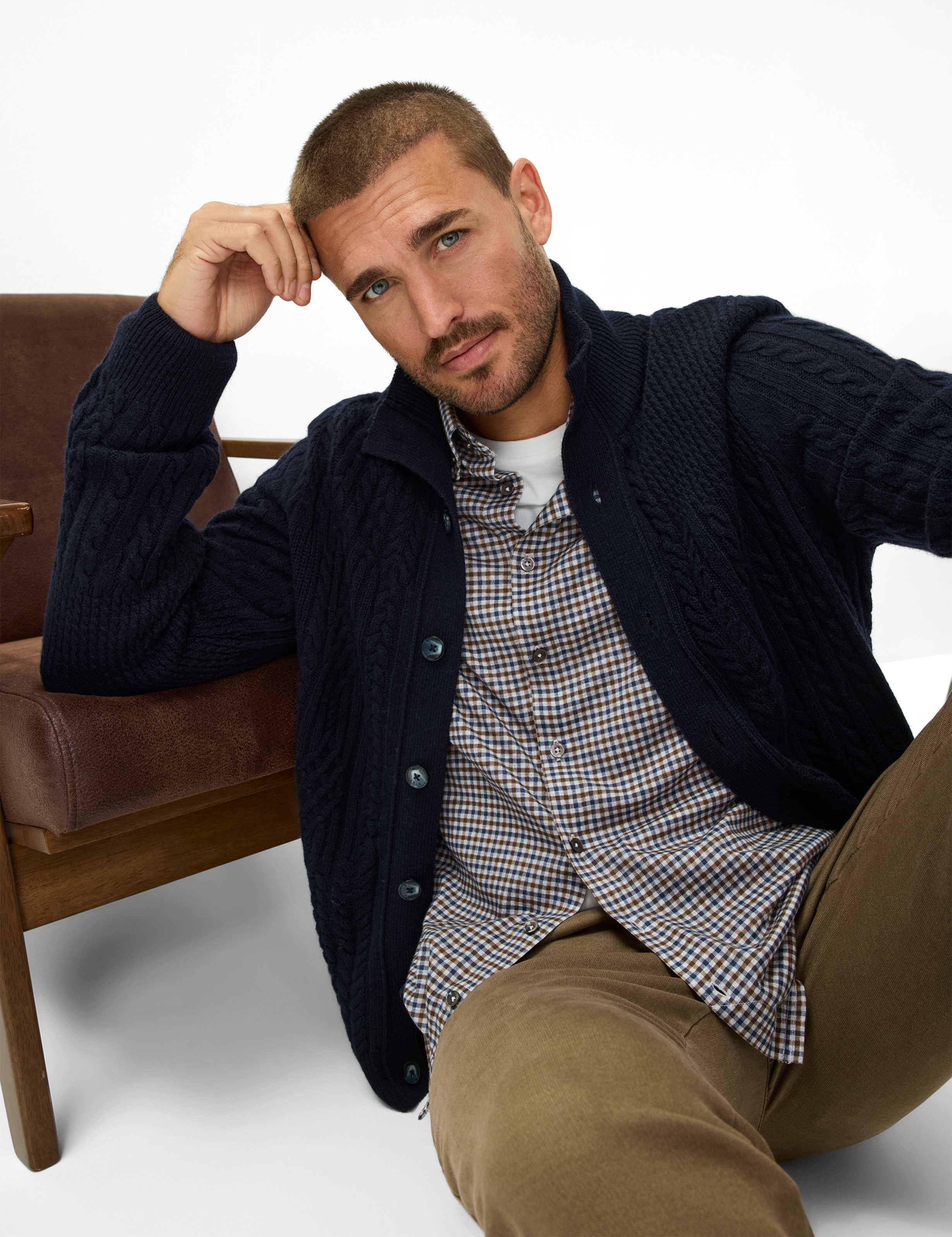 Homme Style JEFF Bleu Foncé  Détail 1