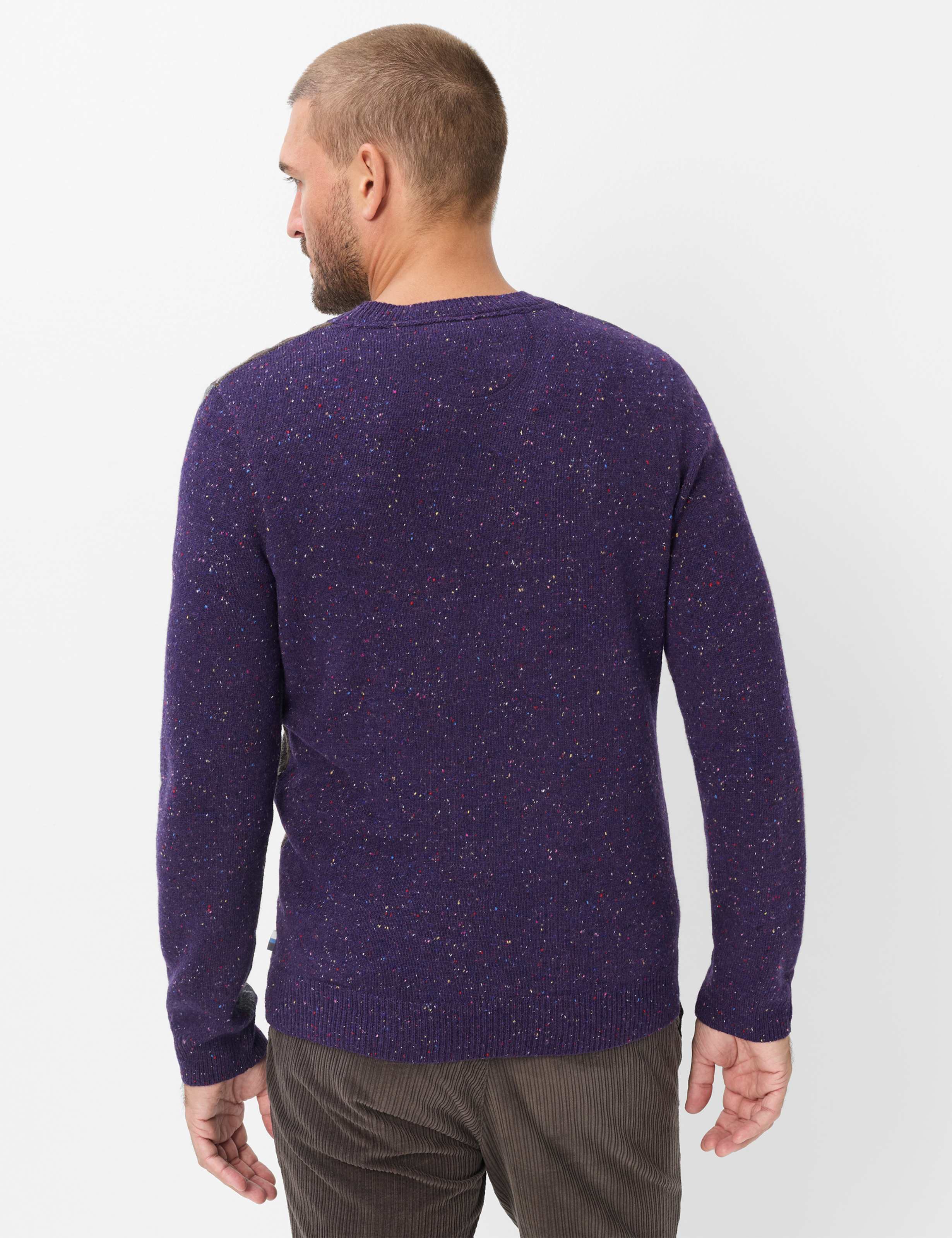 Herren Style RICK Dunkles Lila  Model Rueck