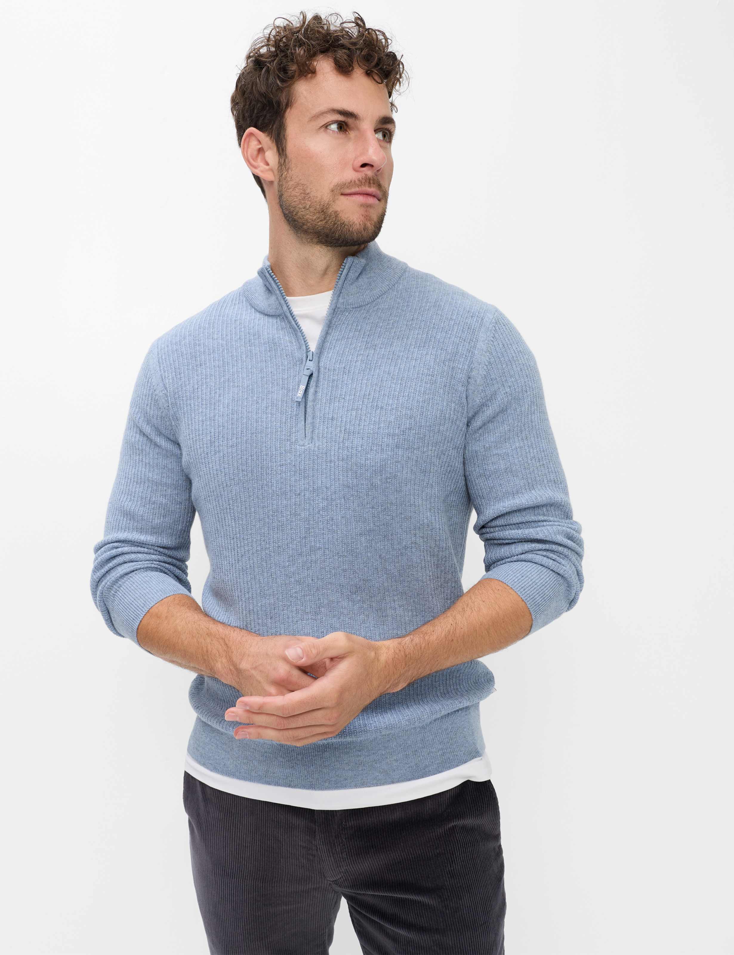 Men Style STEFFEN Light Blue  Model Front