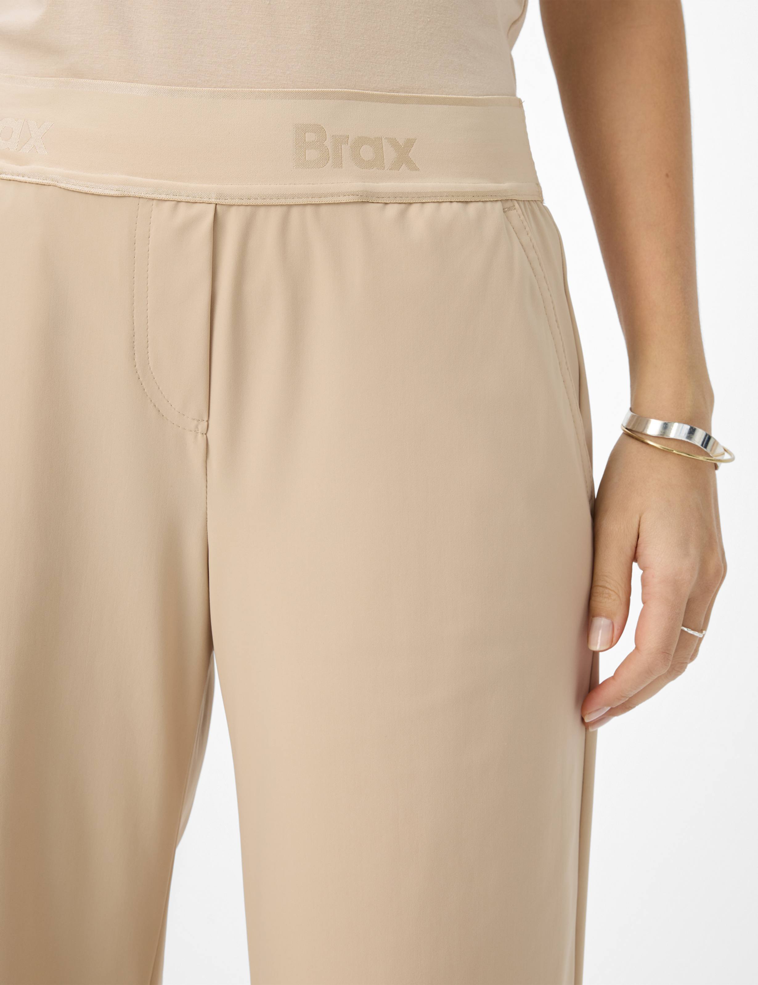Women Style MAINE Beige Wide Leg Detail 2