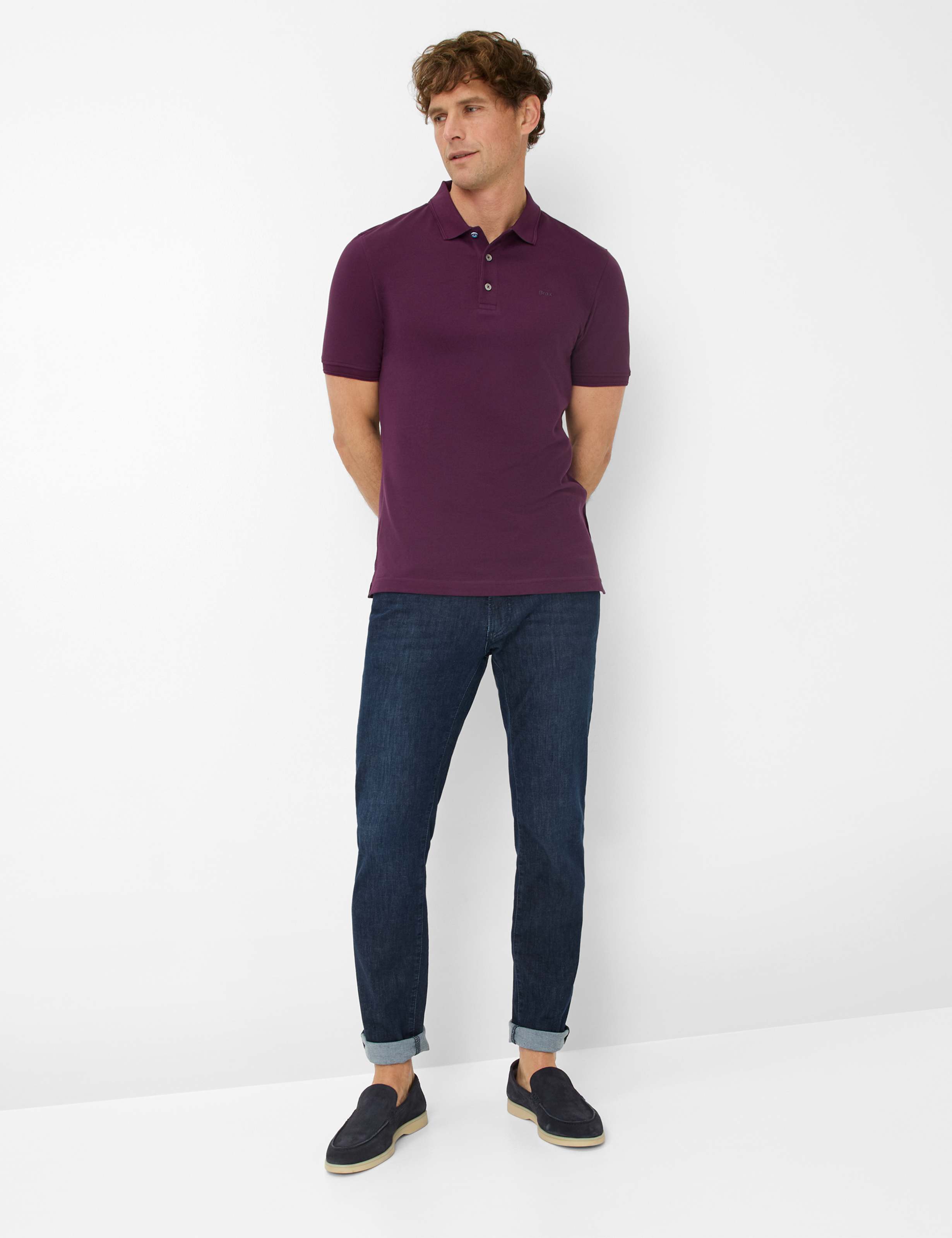 Men Style PETE Dark Purple  Model Outfit