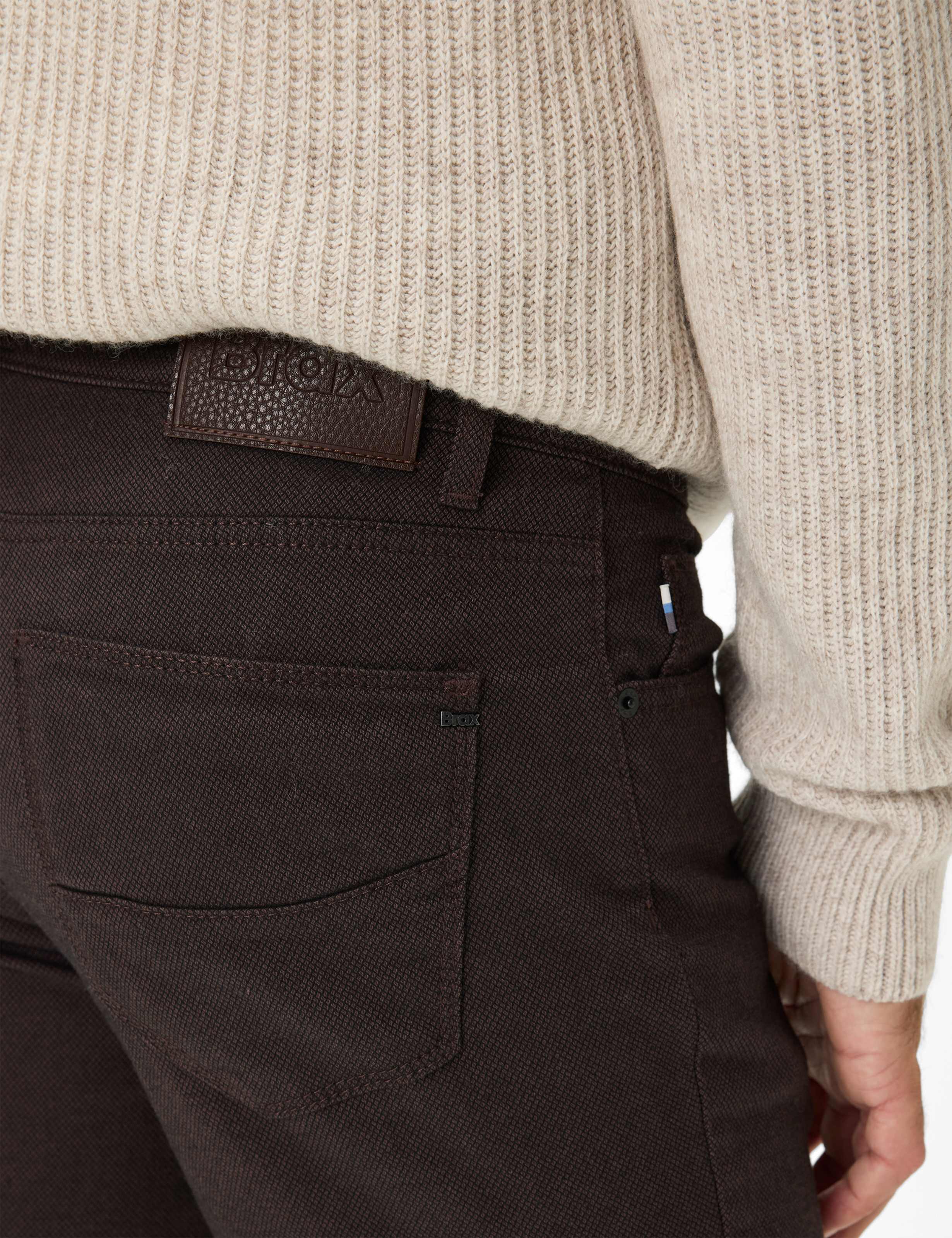 Herren Style CADIZ Dunkelbraun Straight Fit Detail 2