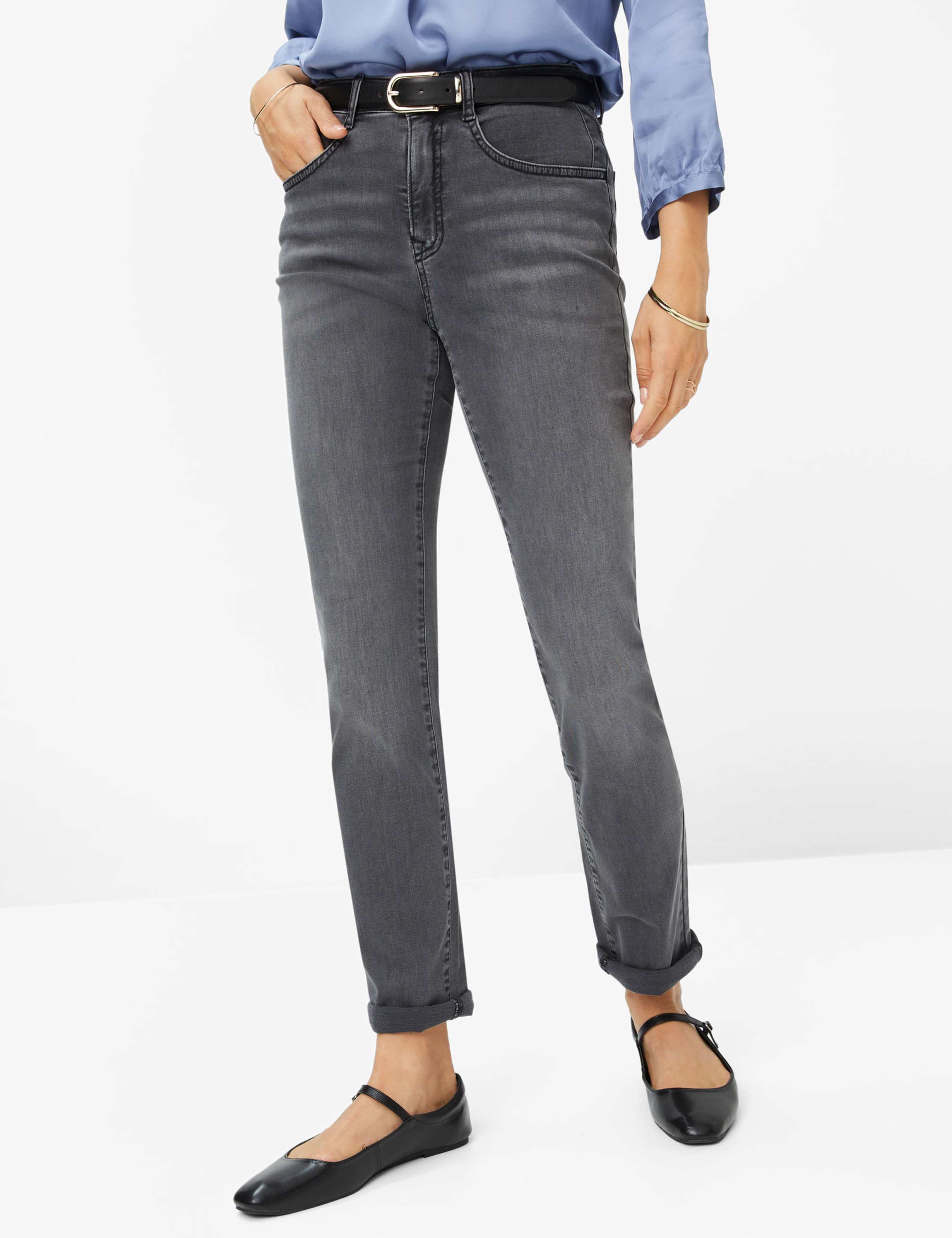 BRAX Jeans Donna Shakira Skinny Fit – 5 Tasche, Lyocell-Modal, Stretch, Vita Media