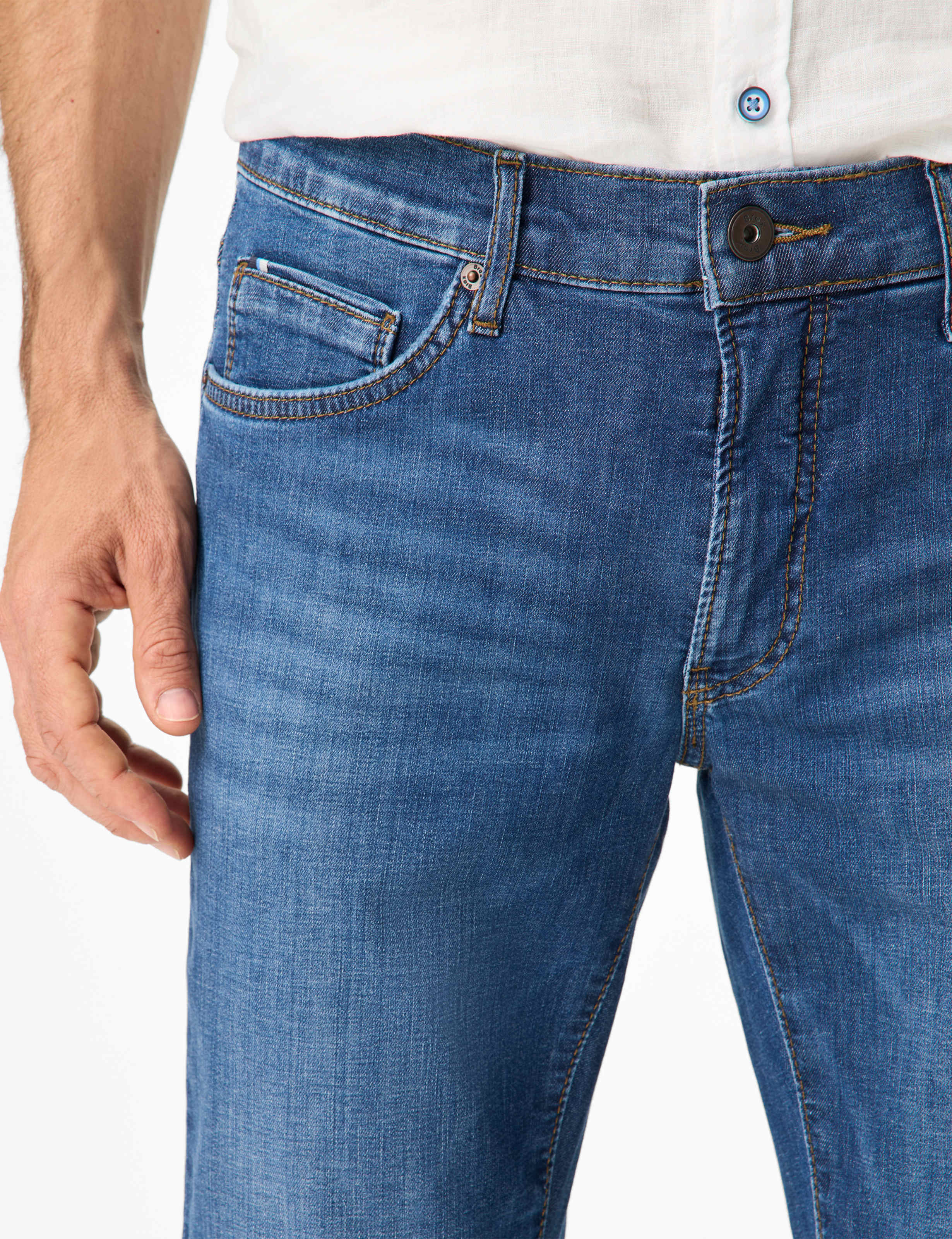 Herren Style CHUCK Denim Blau Modern Fit Detail 2