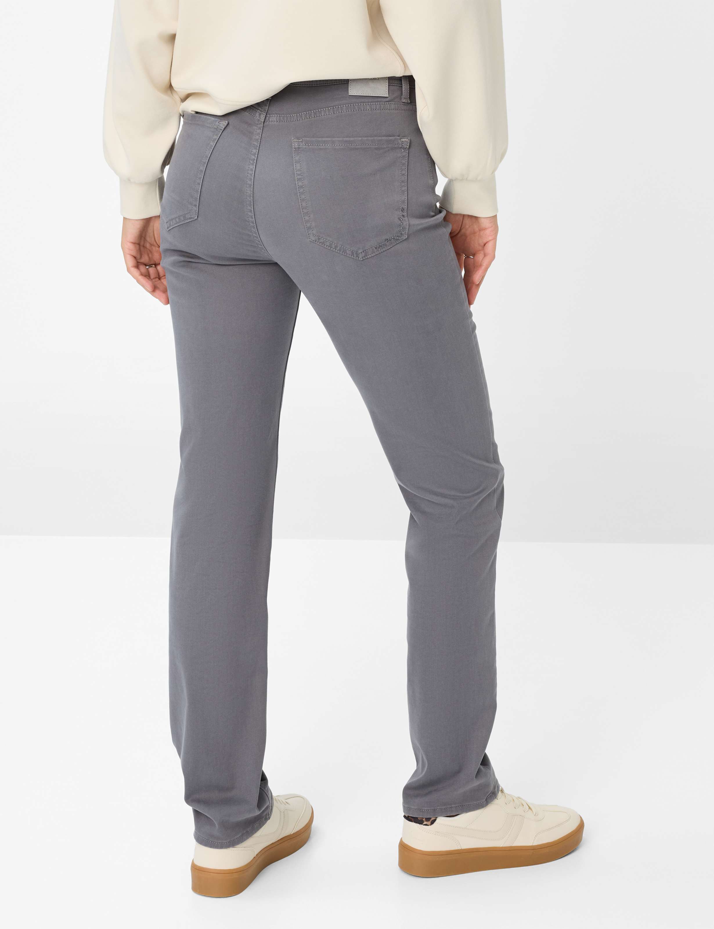 Thumbnail - Brax Damen Five-Pocket-Hose Style CAROLA SMOKE GREY, grau, Gr. 48