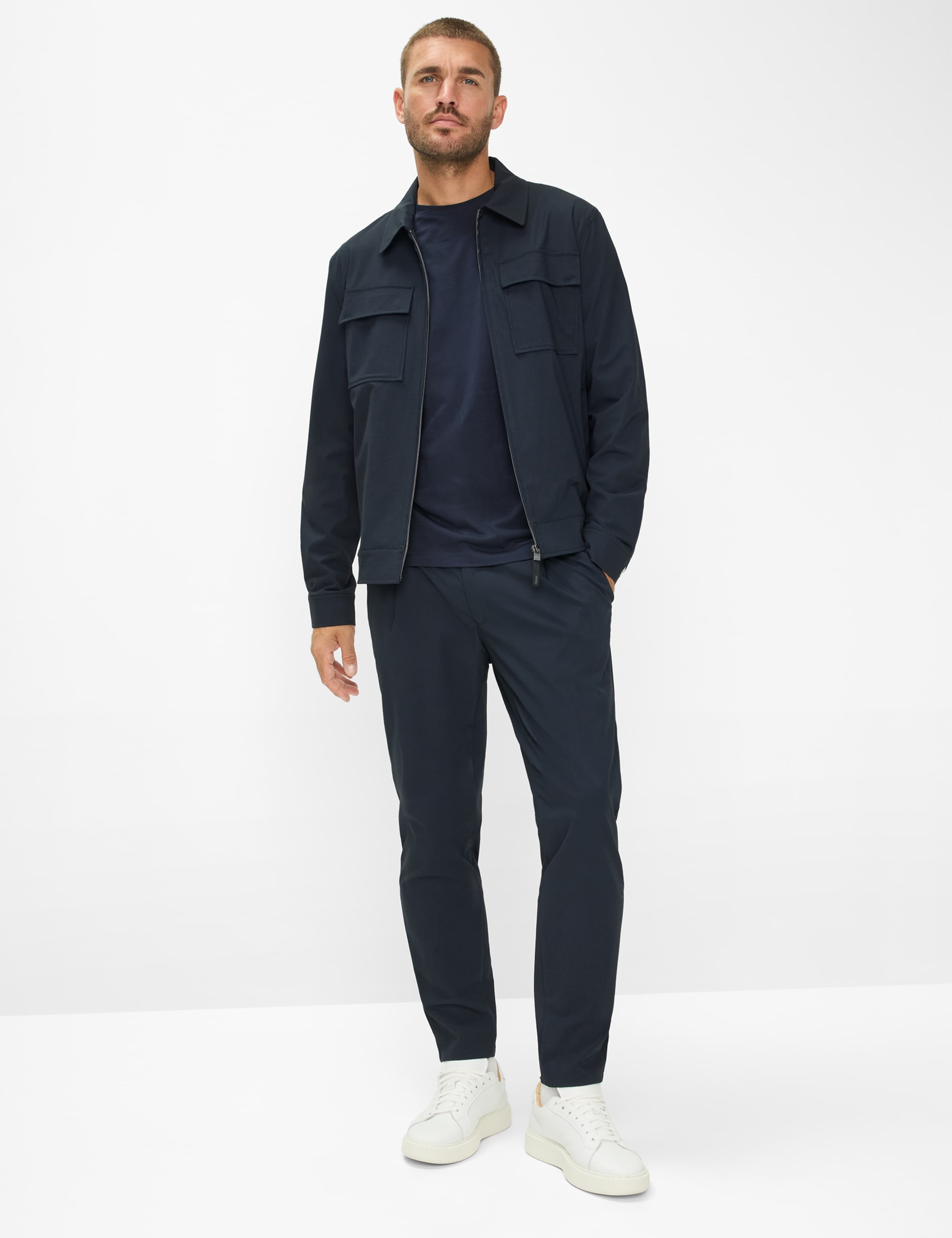 Herren Style RENZO Dunkelblau  Model Outfit