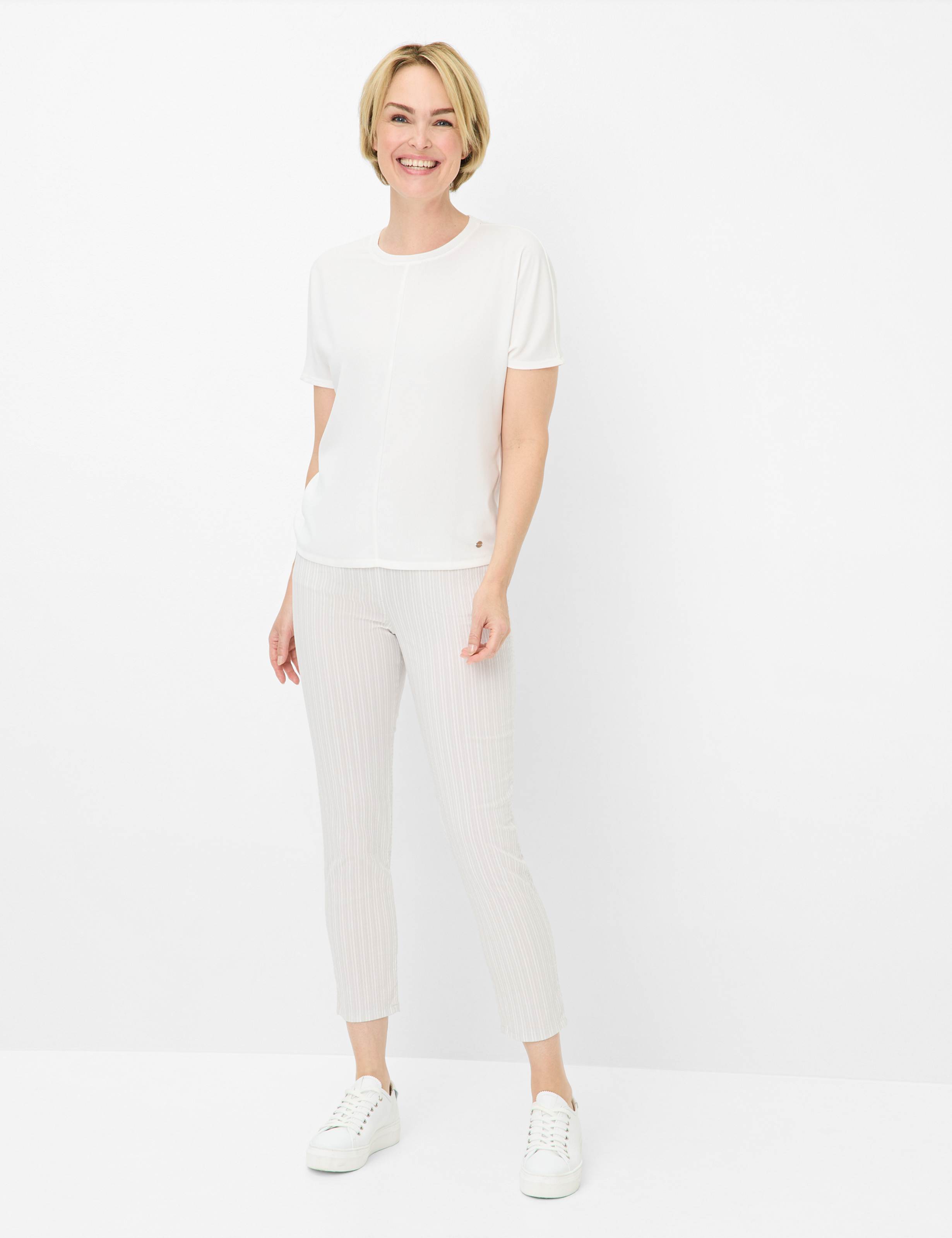 Damen Style PAMINA 6/8 Dunkelgrau Slim Fit Model Outfit