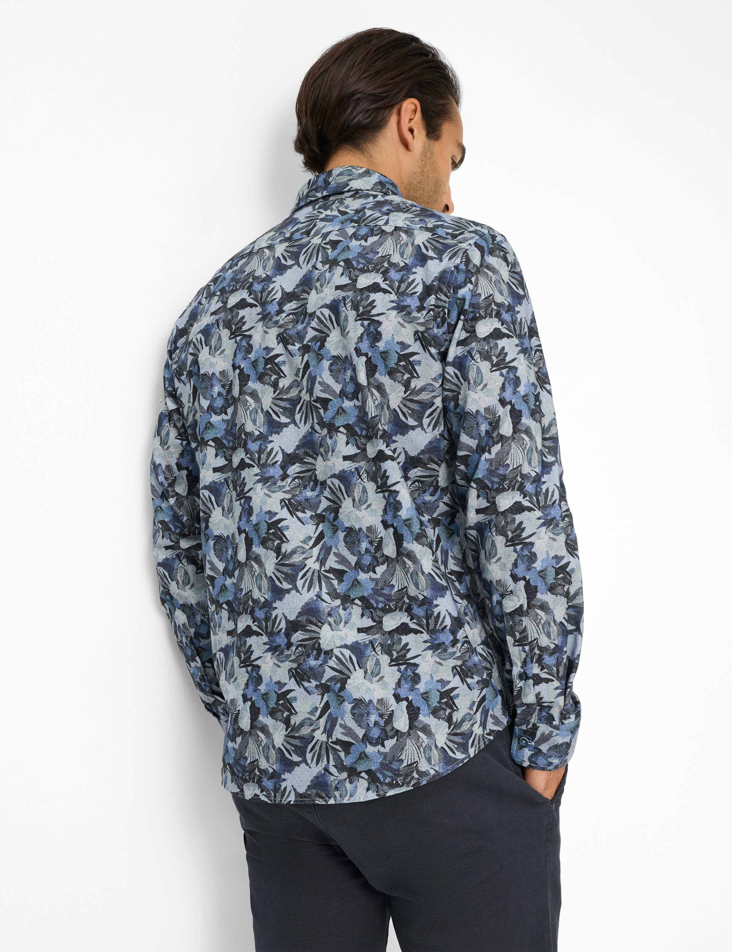 Thumbnail - Brax Herren Hemd Style HAROLD baltic, Blau, Gr. XL