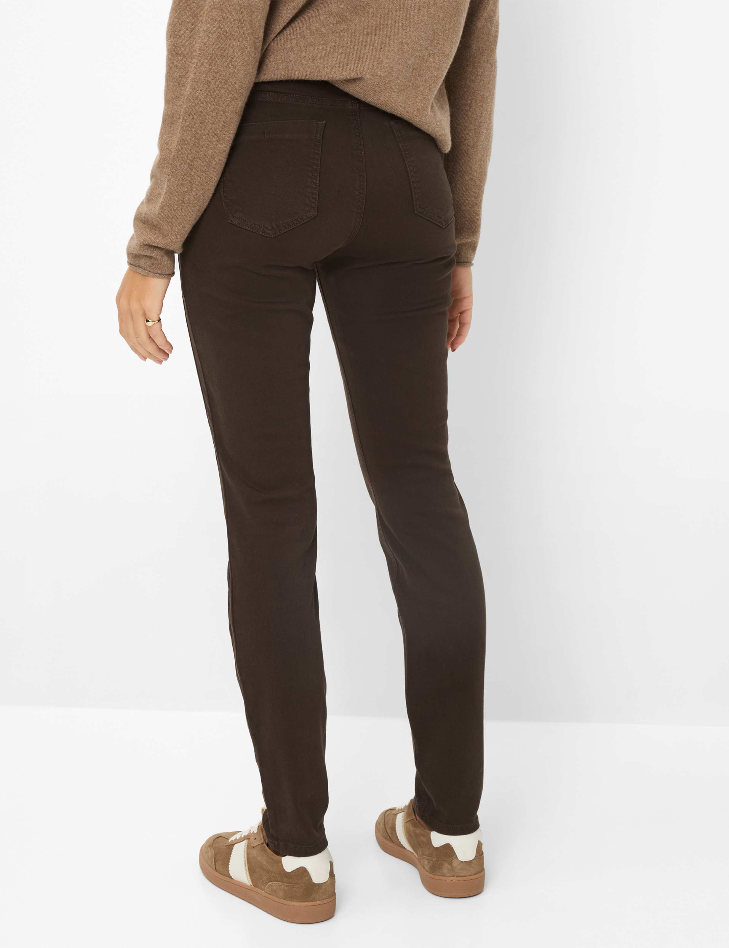 Thumbnail - Brax Damen Five-Pocket-Hose Style SHAKIRA DARK CHOCOLATE, denim dunkelbraun, Gr. 40K